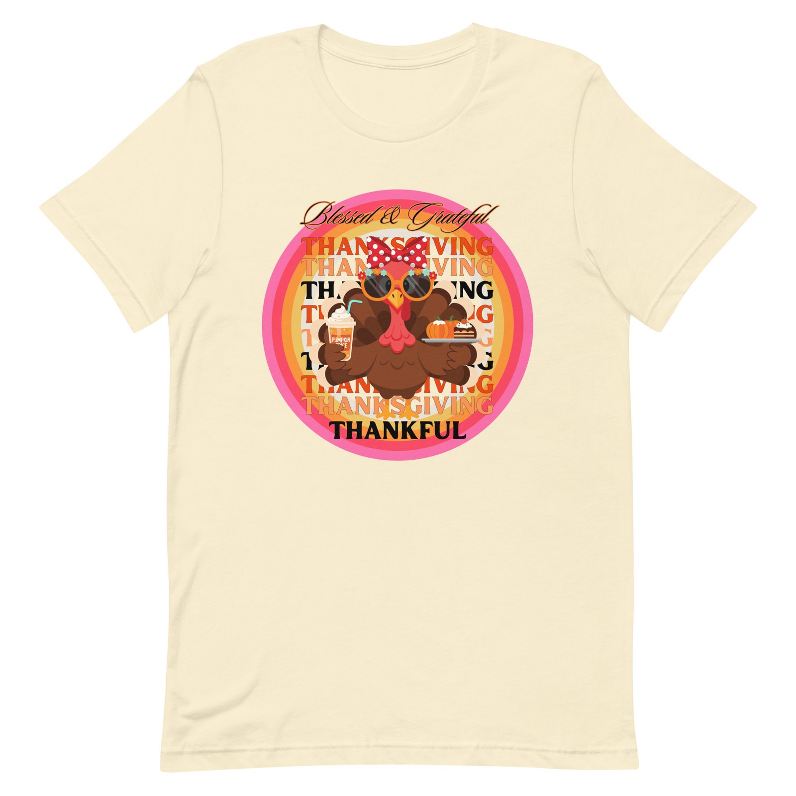 Blessed, Grateful and Thankful Thanksgiving Unisex t-shirt - Image 52