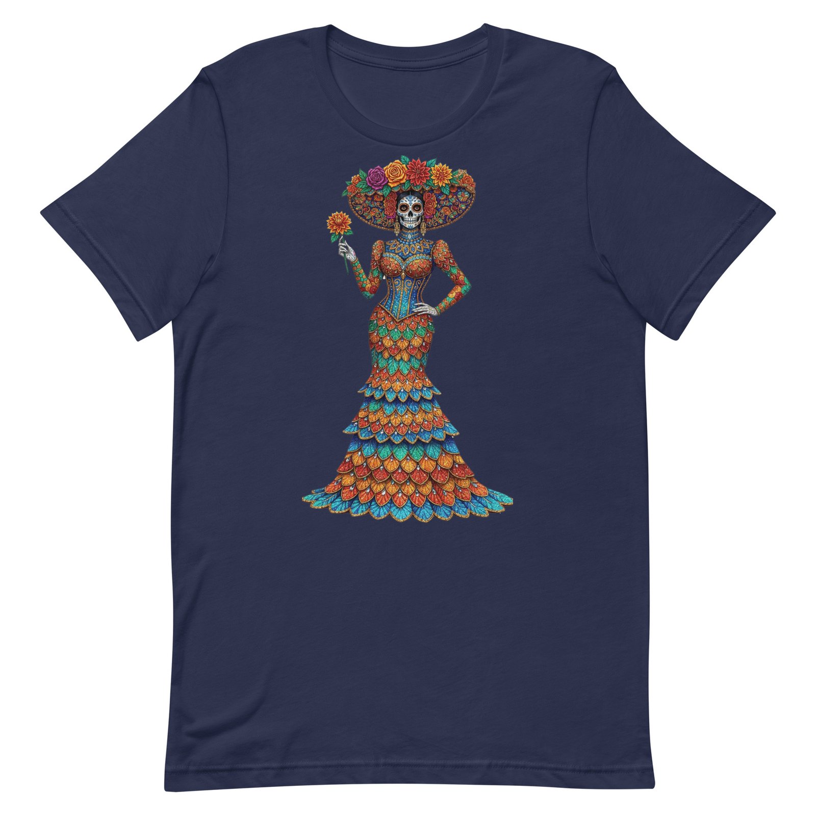 Catrina Dia de los Muertos Unisex t-shirt - Image 53