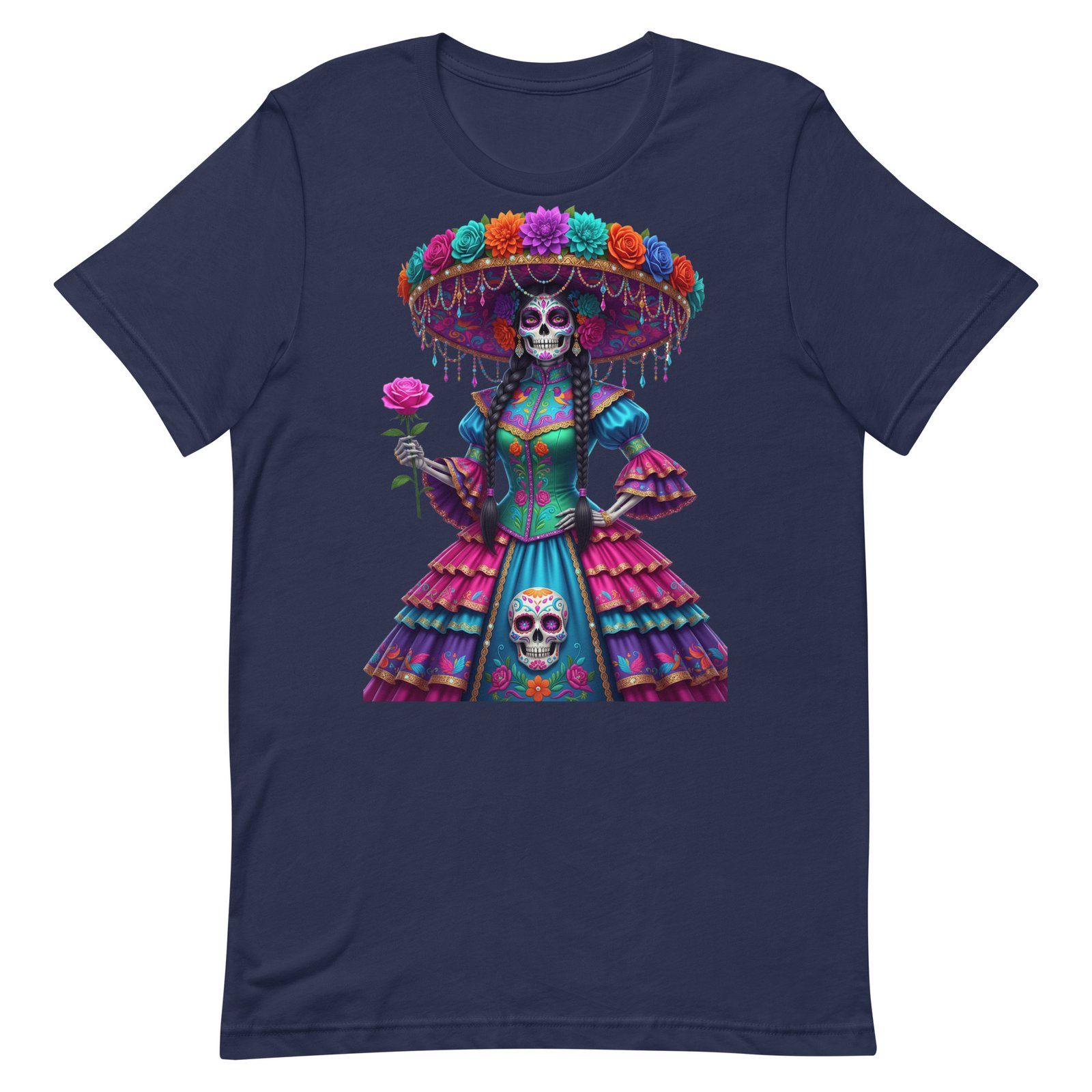Catrina Dia de los Muertos Unisex t-shirt - Image 53