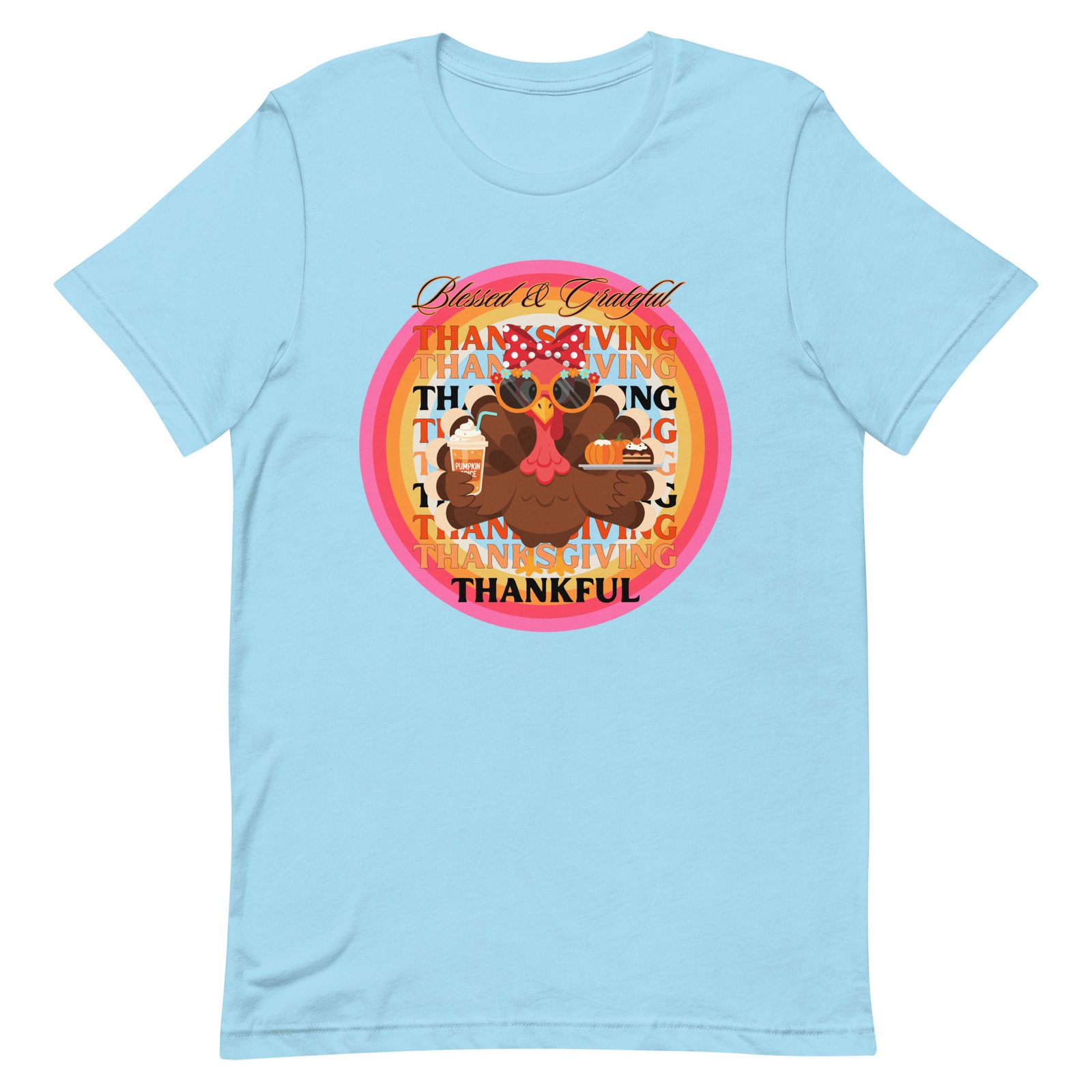 Blessed, Grateful and Thankful Thanksgiving Unisex t-shirt - Image 54