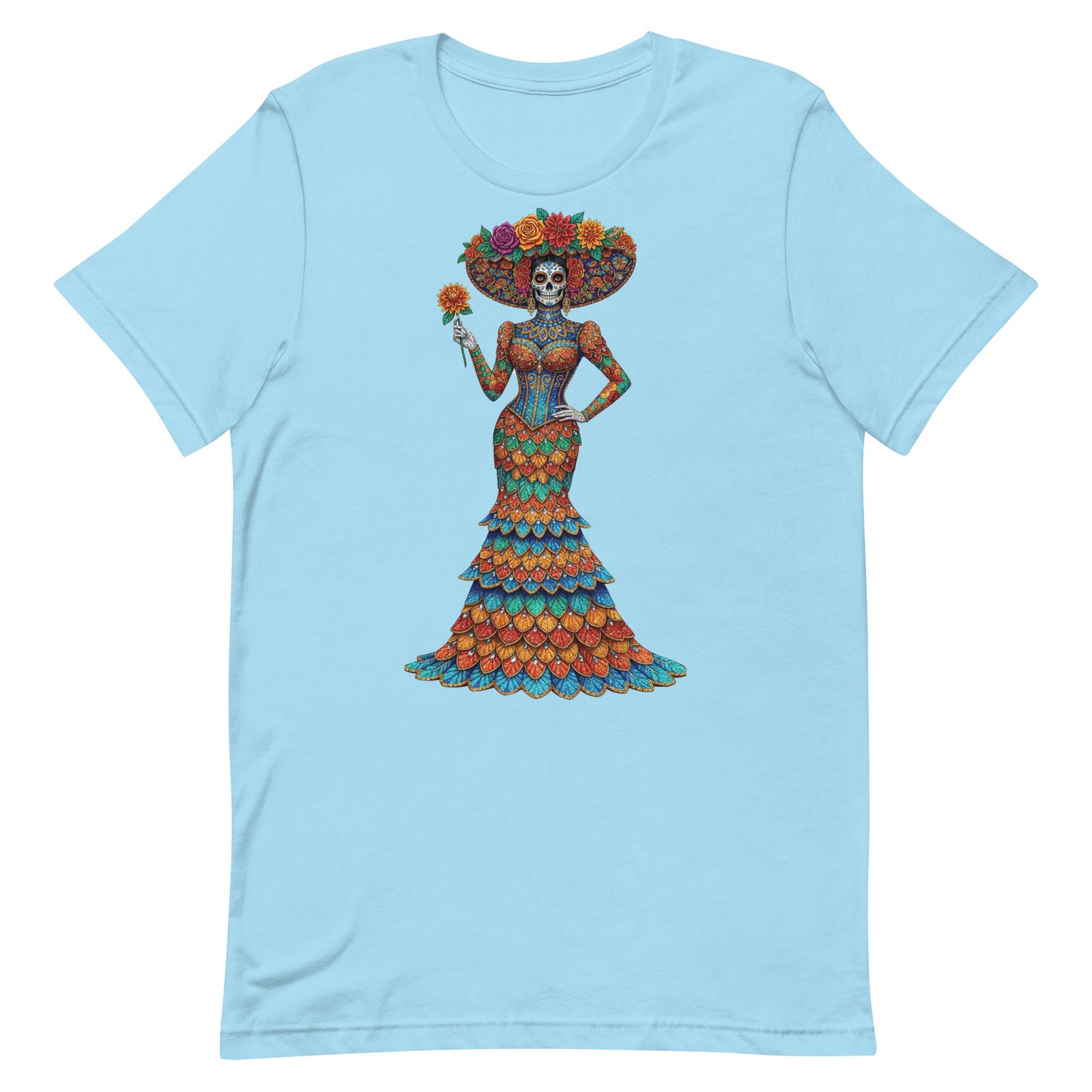Catrina Dia de los Muertos Unisex t-shirt - Image 54