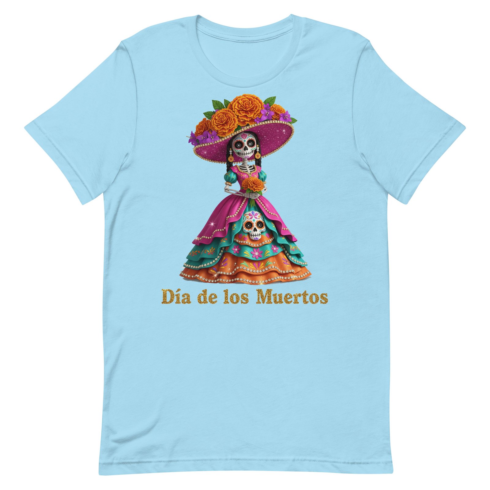Dia de los Muertos Catrina Unisex t-shirt - Image 54