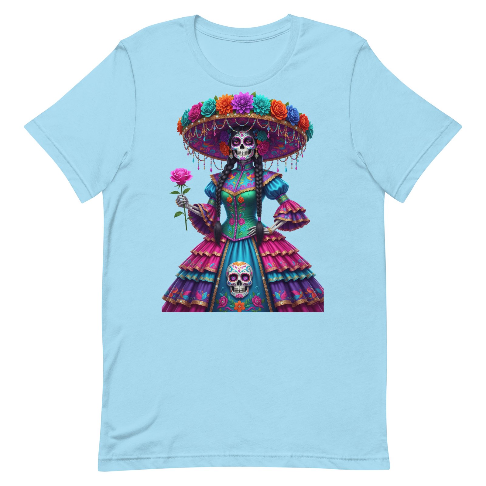 Catrina Dia de los Muertos Unisex t-shirt - Image 54