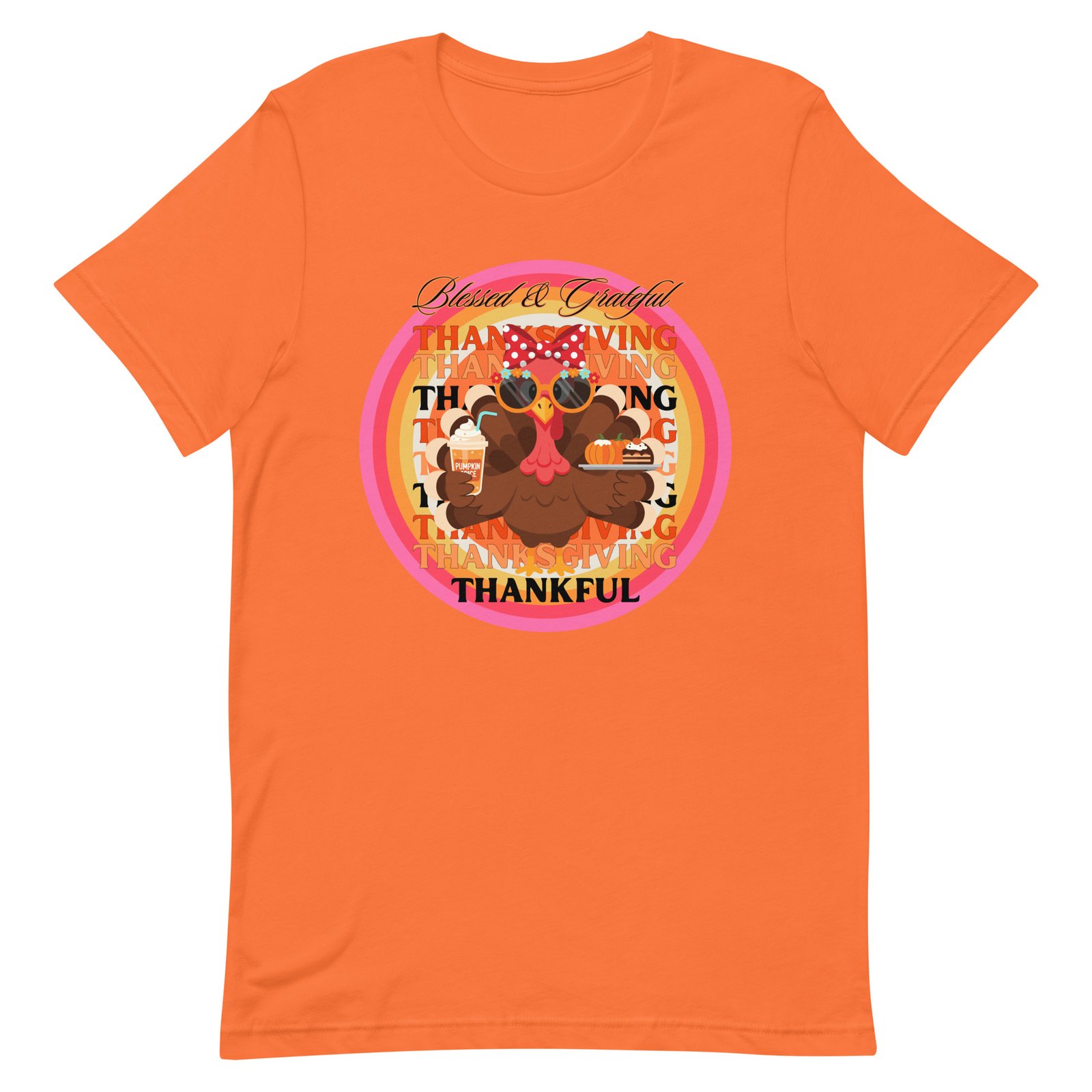 Blessed, Grateful and Thankful Thanksgiving Unisex t-shirt - Image 56