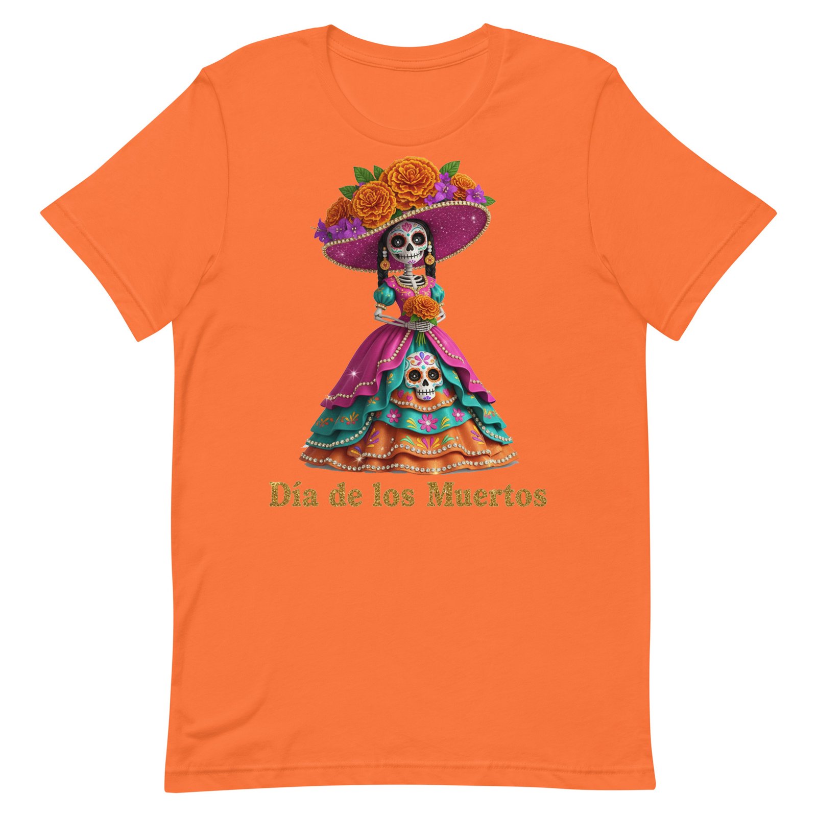 Dia de los Muertos Catrina Unisex t-shirt - Image 56