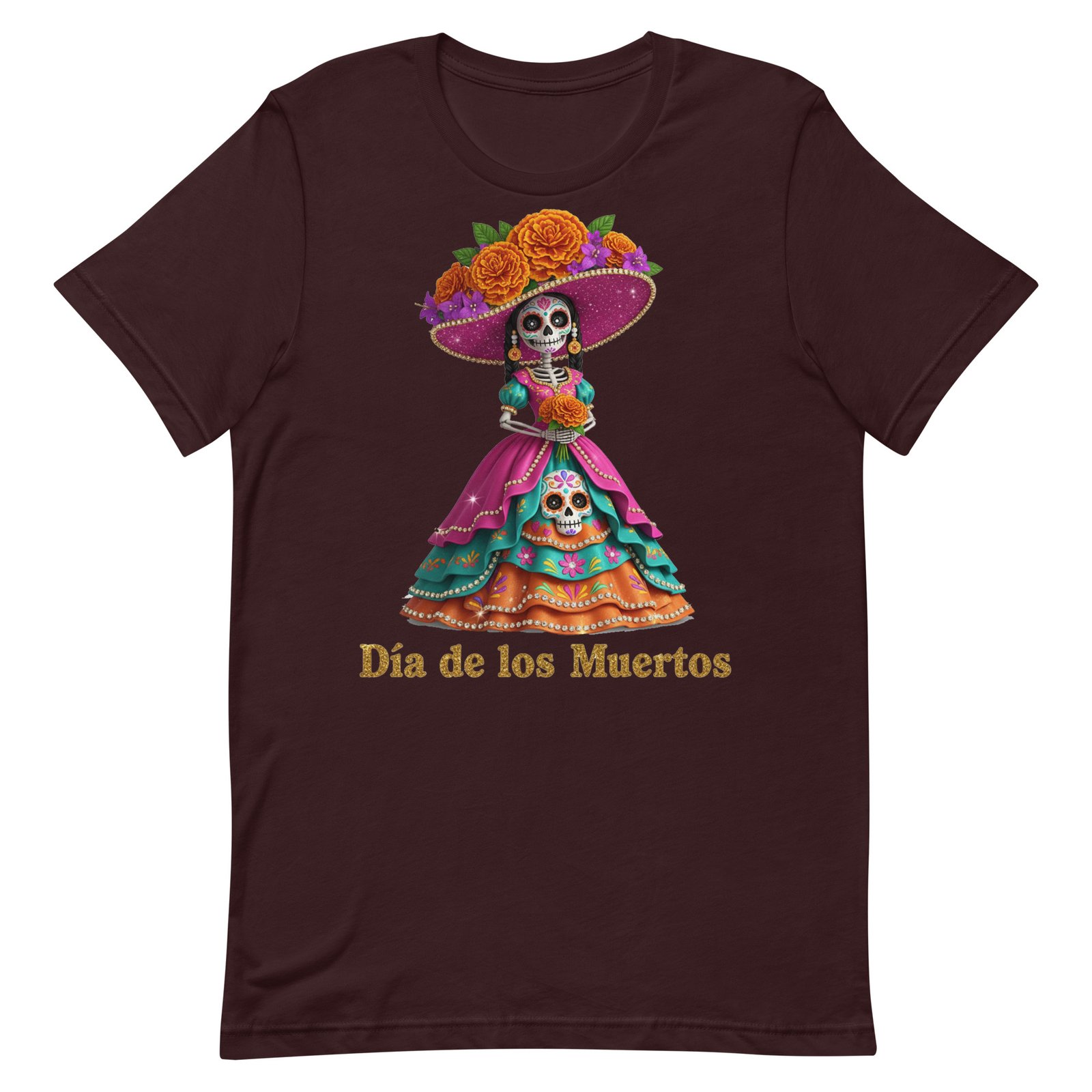 Dia de los Muertos Catrina Unisex t-shirt - Image 57