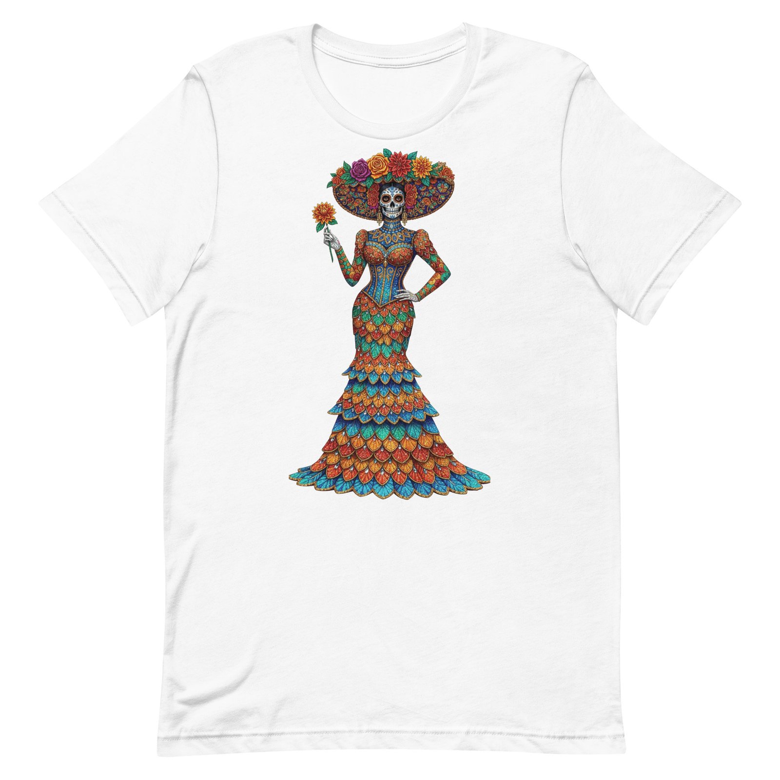 Catrina Dia de los Muertos Unisex t-shirt - Image 59