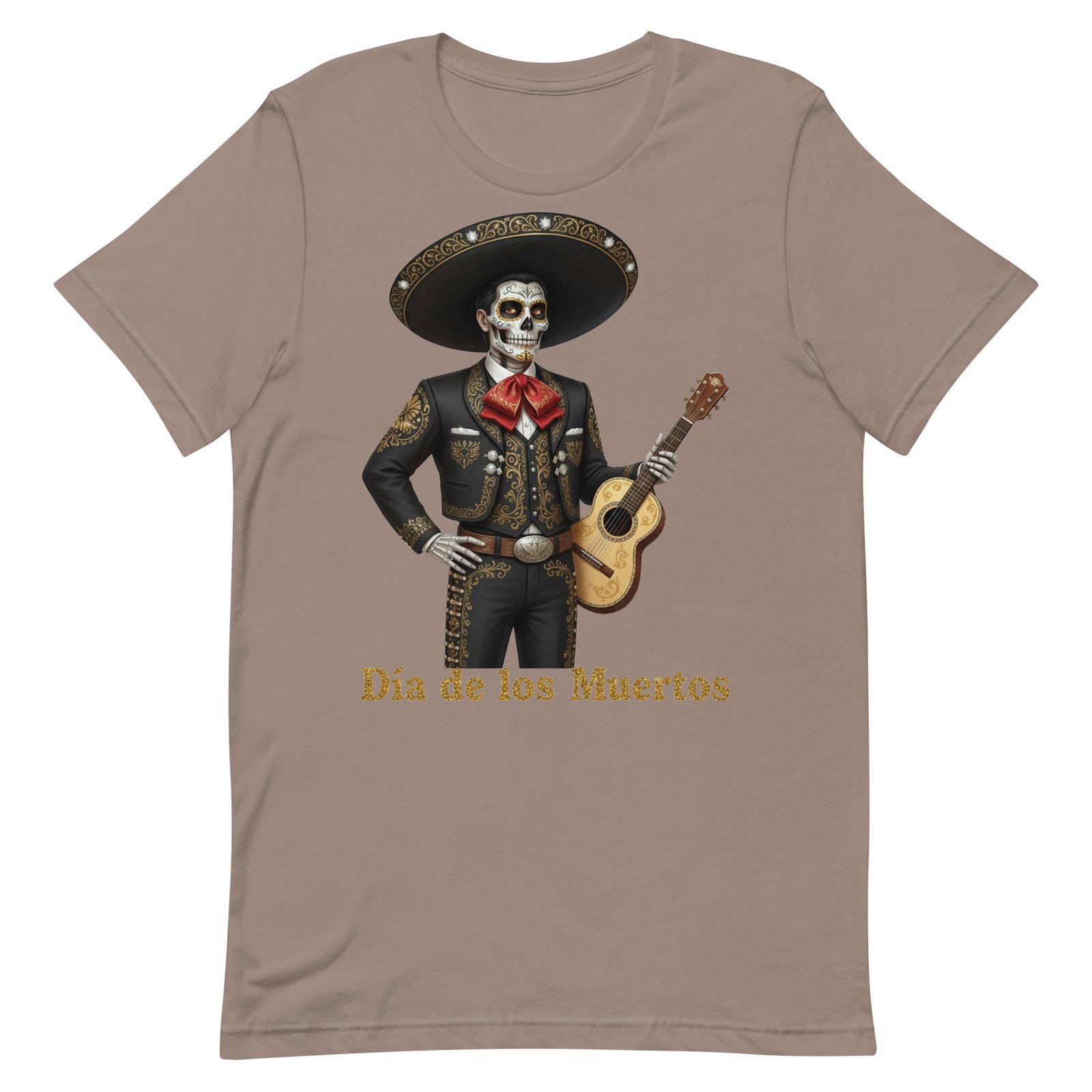 Catrin with guitar Dia de los Muertos Unisex t-shirt - Image 58