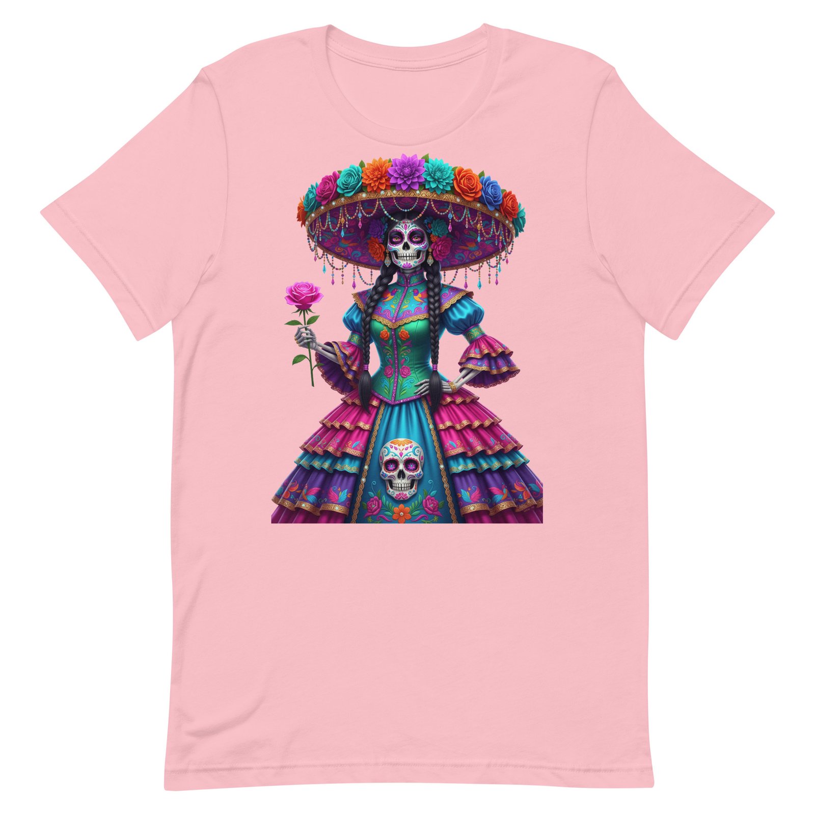 Catrina Dia de los Muertos Unisex t-shirt - Image 60