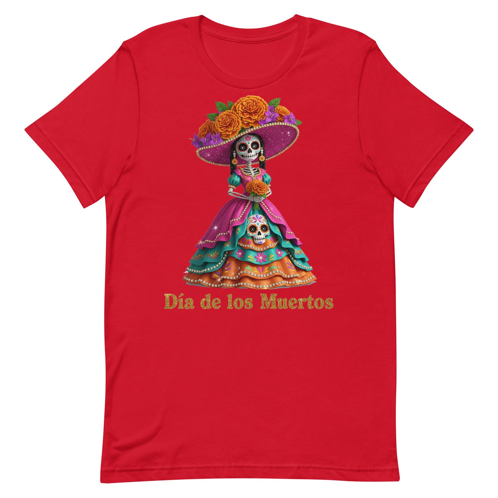Dia de los Muertos Catrina Unisex t-shirt - Image 62