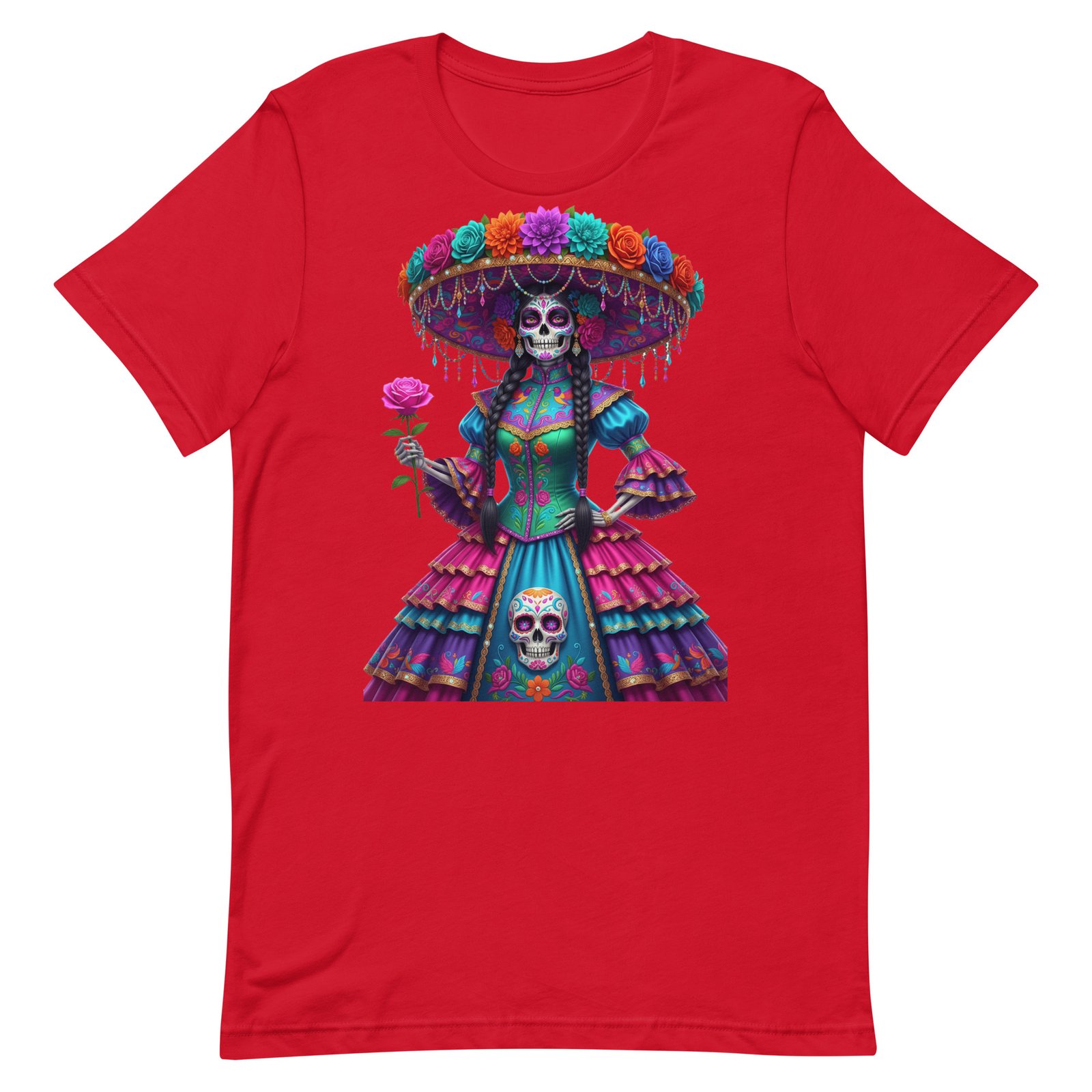 Catrina Dia de los Muertos Unisex t-shirt - Image 62