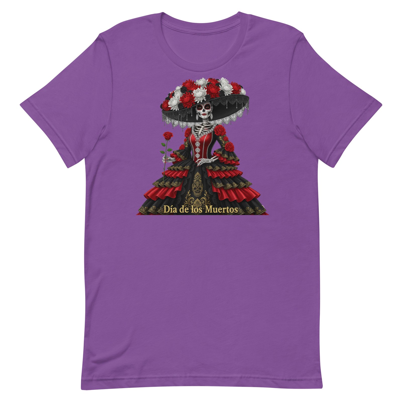 Catrina Dia de los Muertos Unisex t-shirt - Image 63