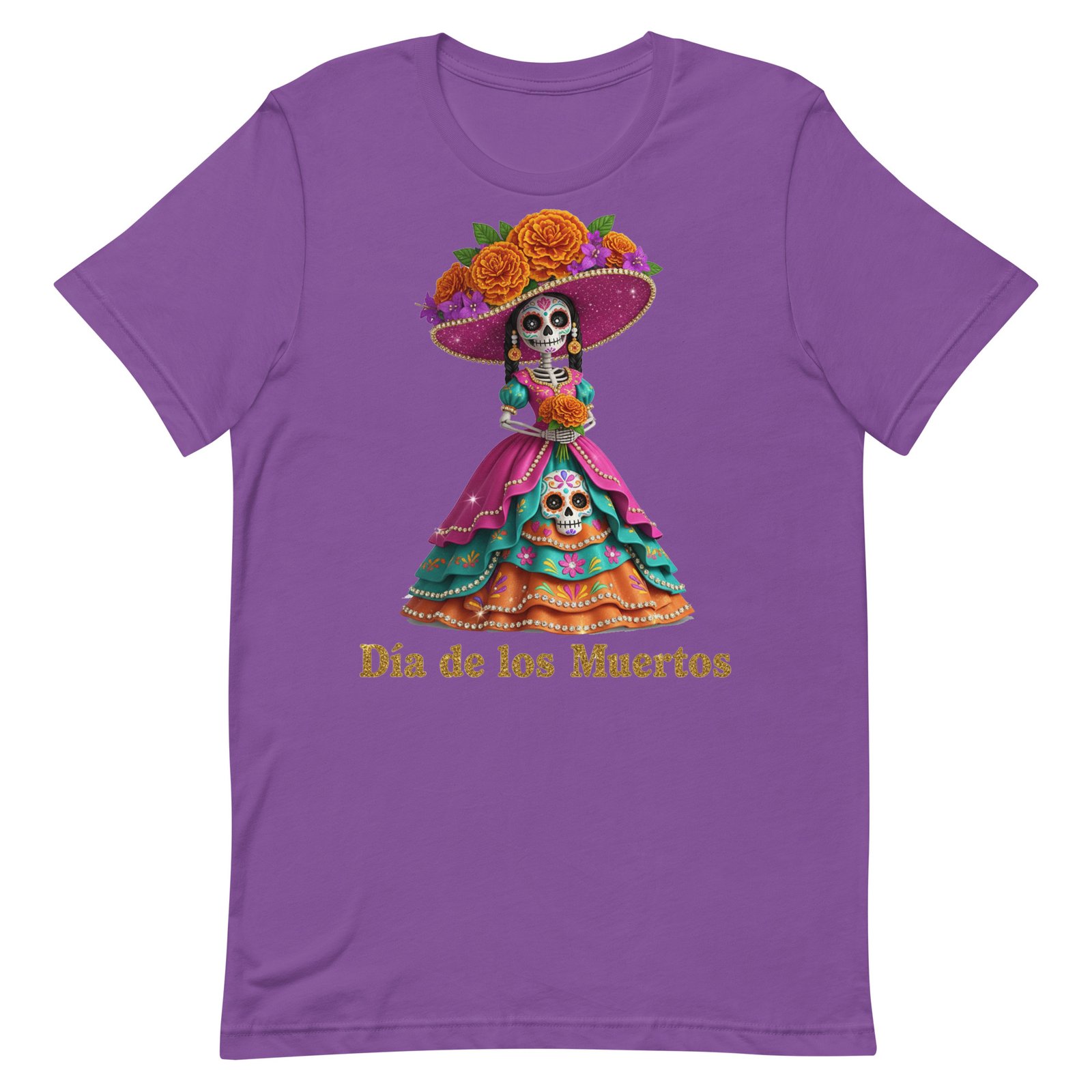 Dia de los Muertos Catrina Unisex t-shirt - Image 63