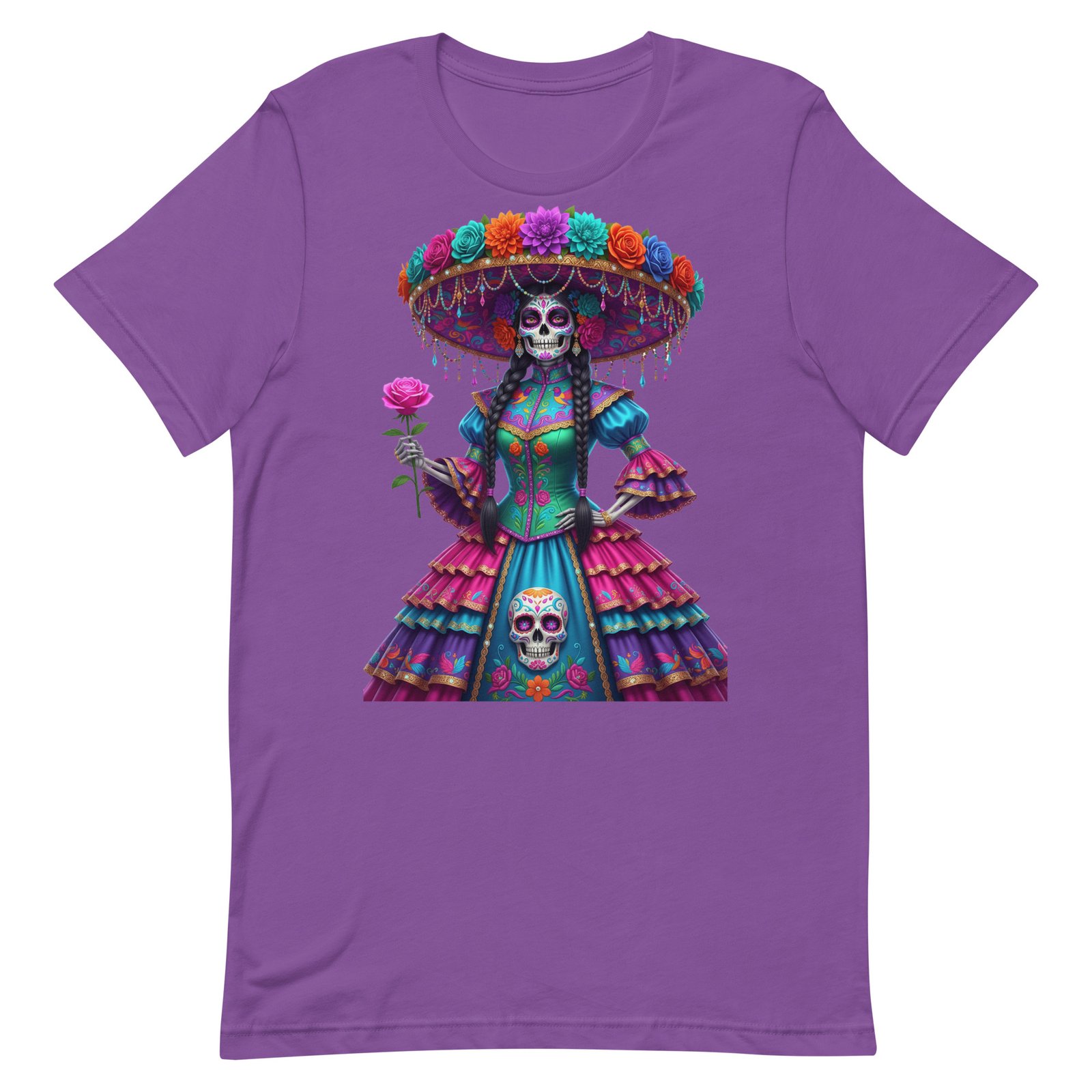 Catrina Dia de los Muertos Unisex t-shirt - Image 63