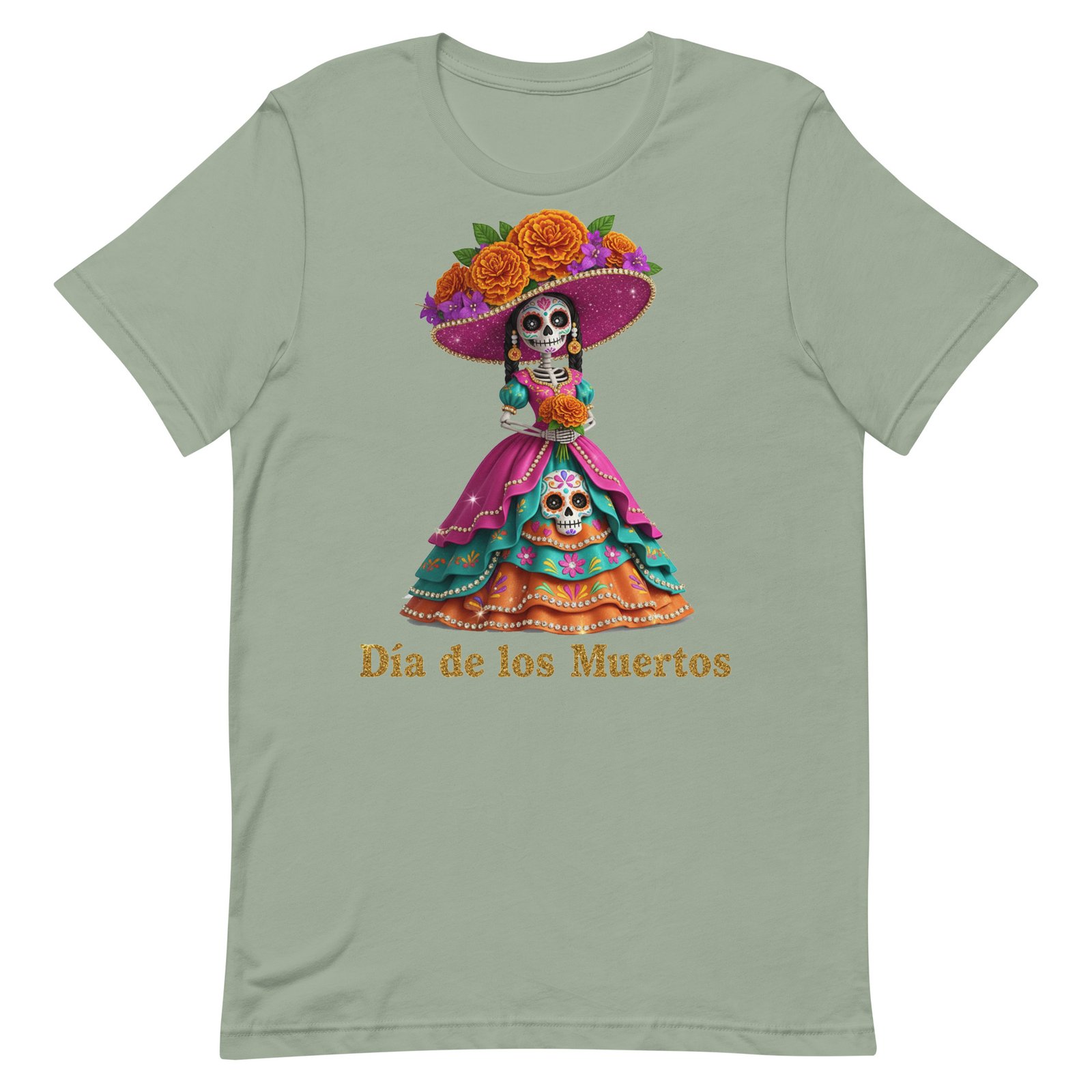 Dia de los Muertos Catrina Unisex t-shirt - Image 89