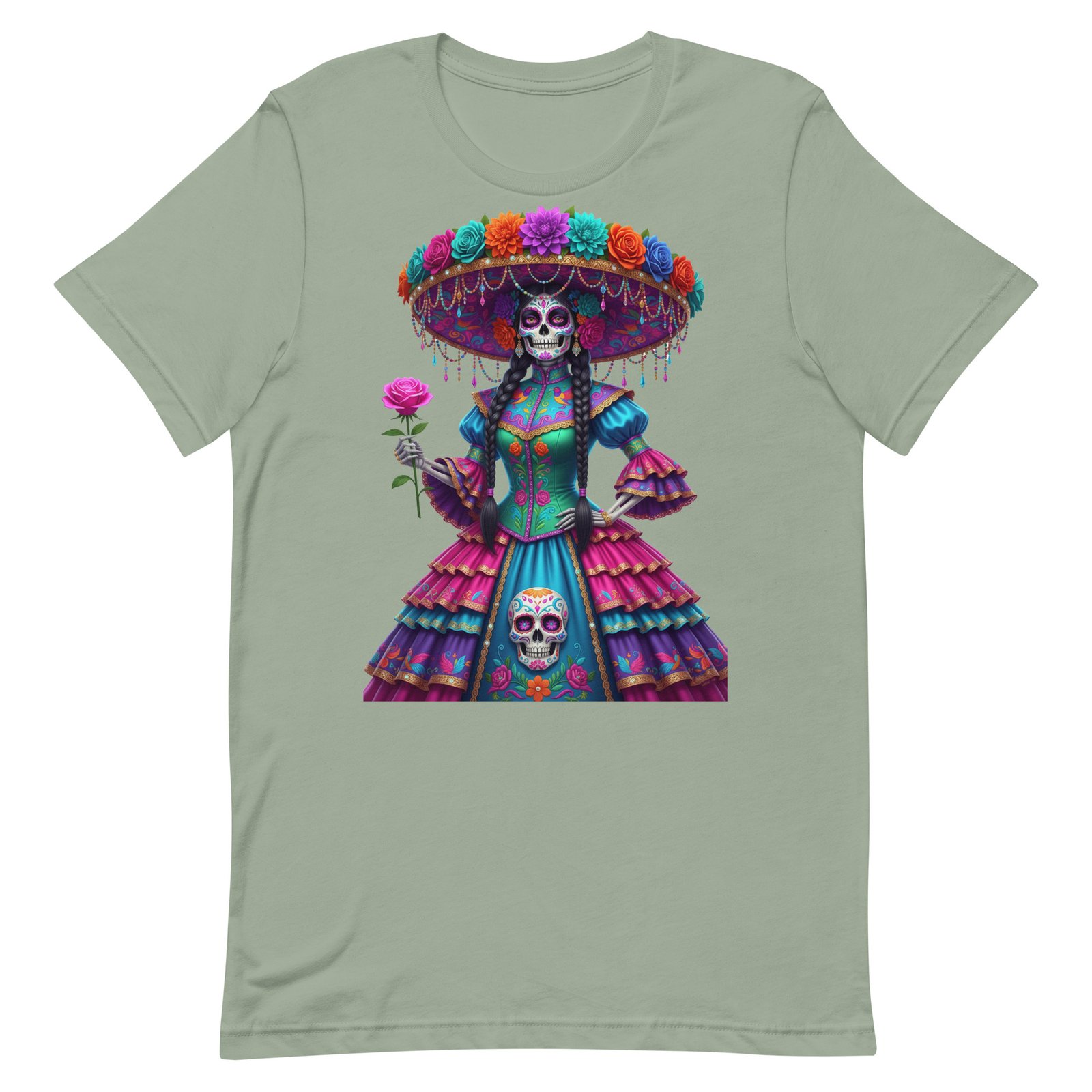Catrina Dia de los Muertos Unisex t-shirt - Image 89