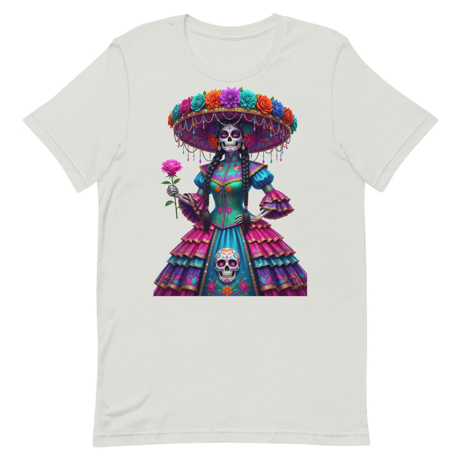 Catrina Dia de los Muertos Unisex t-shirt - Image 64