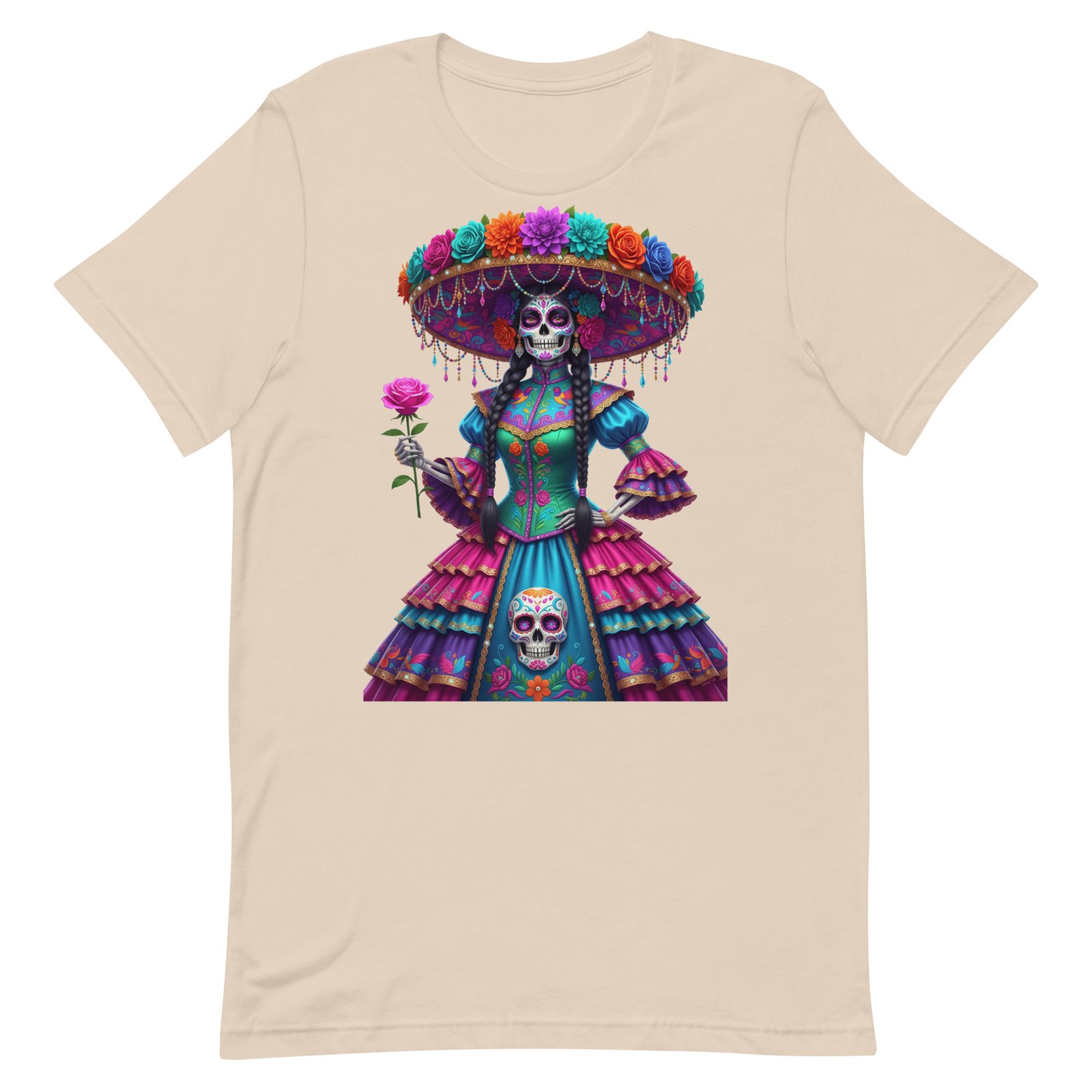 Catrina Dia de los Muertos Unisex t-shirt - Image 65