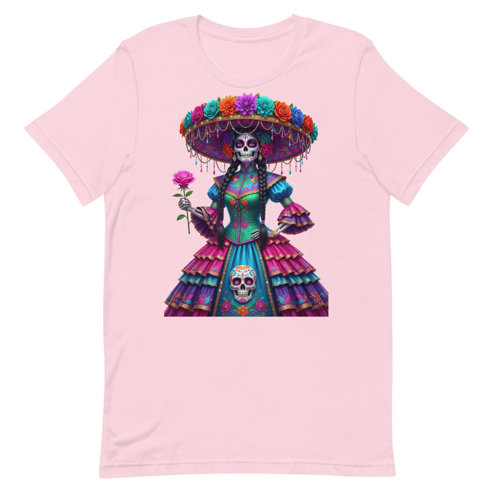 Catrina Dia de los Muertos Unisex t-shirt - Image 74