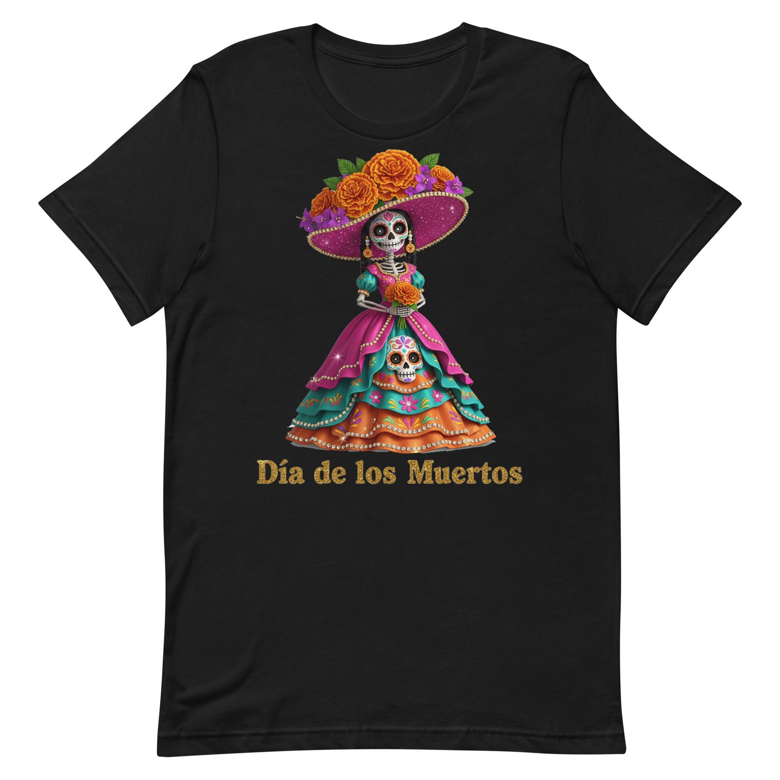 Dia de los Muertos Catrina Unisex t-shirt - Image 85