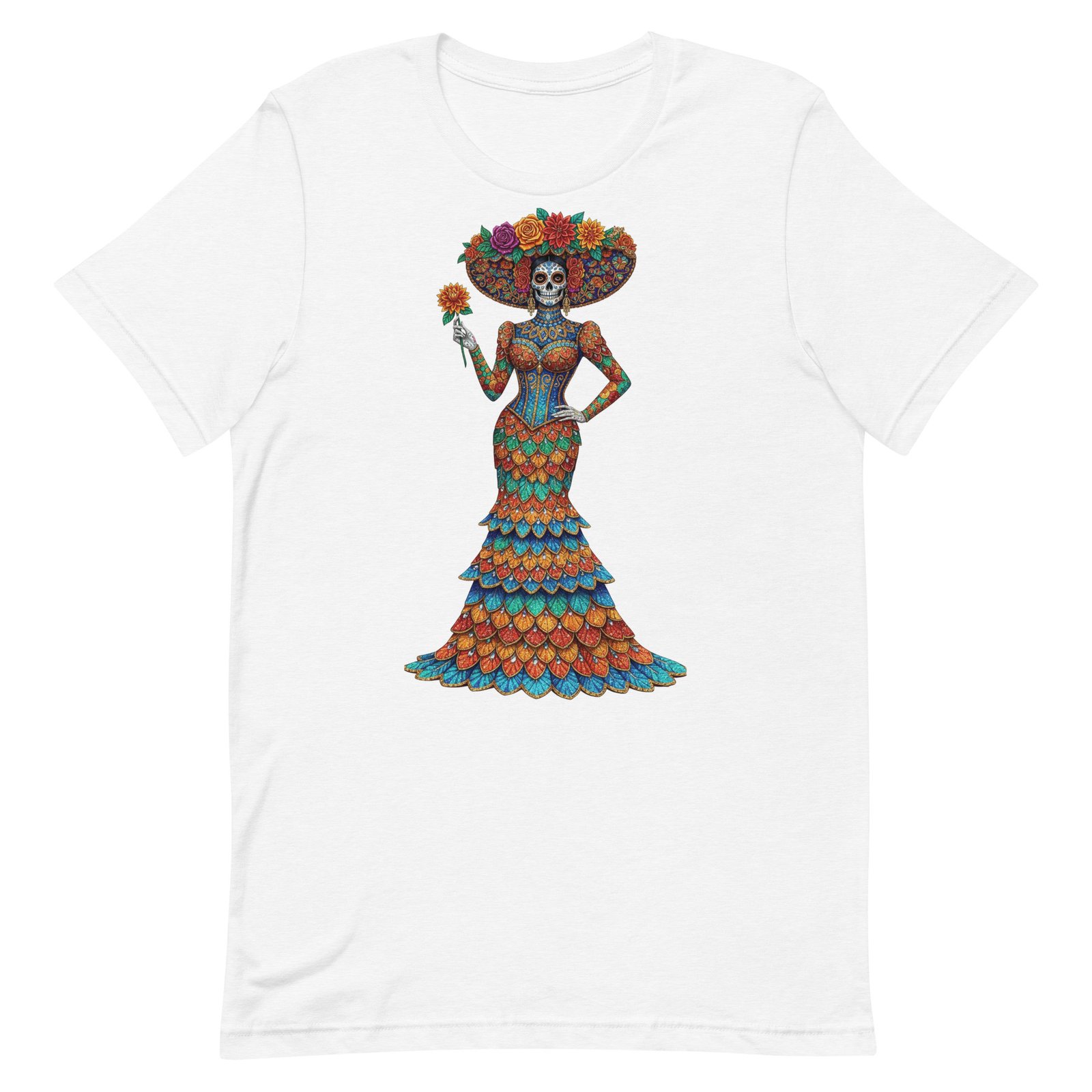 Catrina Dia de los Muertos Unisex t-shirt - Image 99