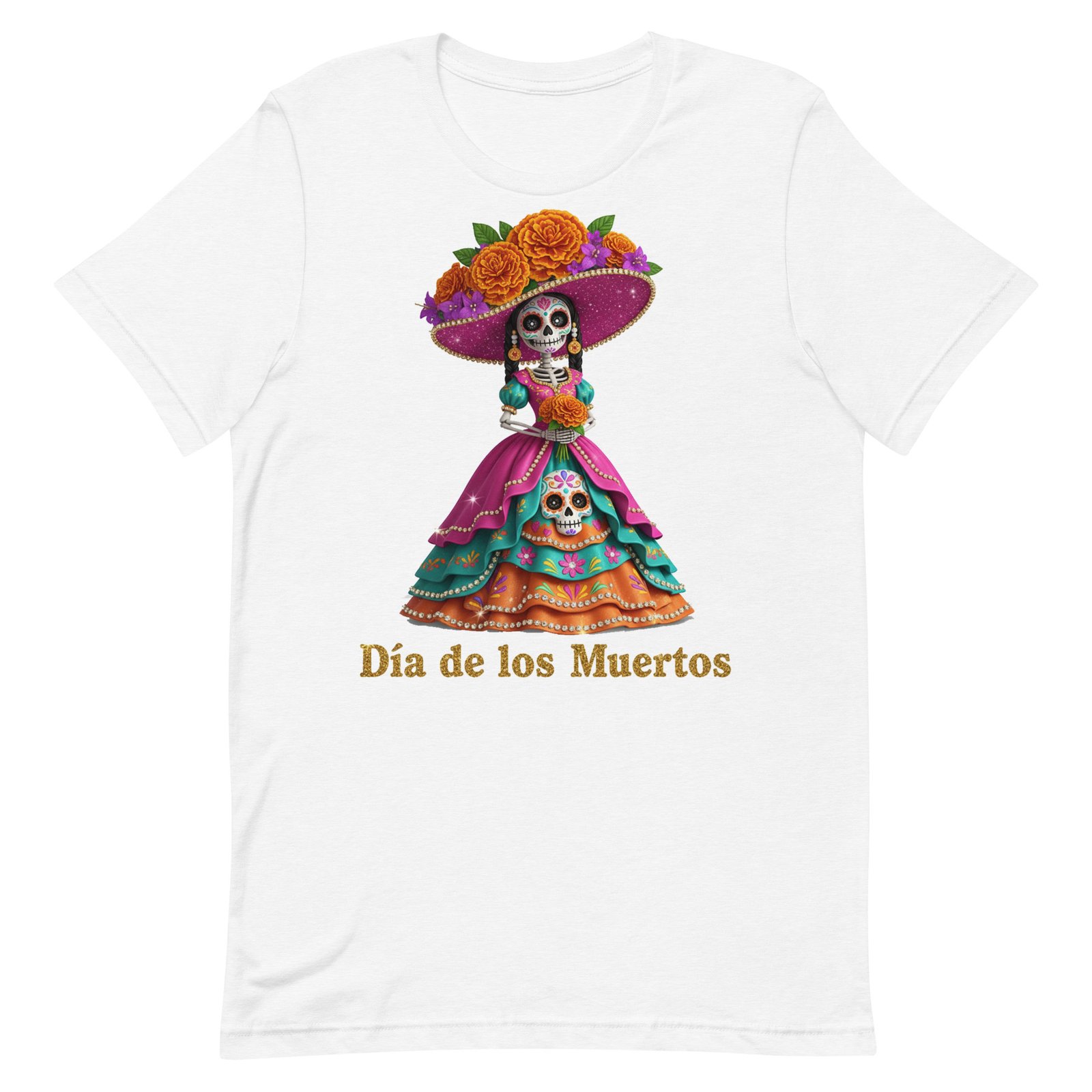 Dia de los Muertos Catrina Unisex t-shirt - Image 99