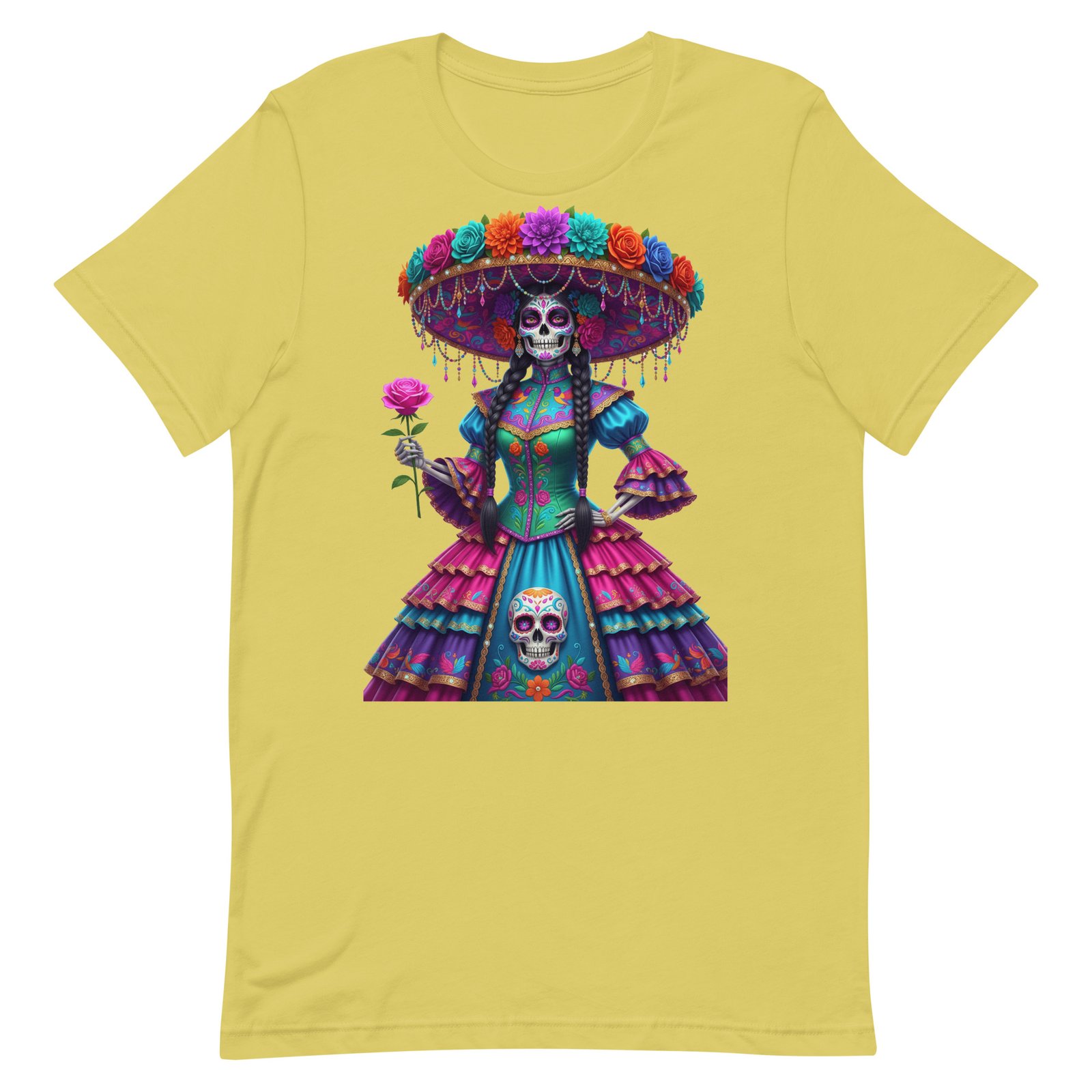 Catrina Dia de los Muertos Unisex t-shirt - Image 67