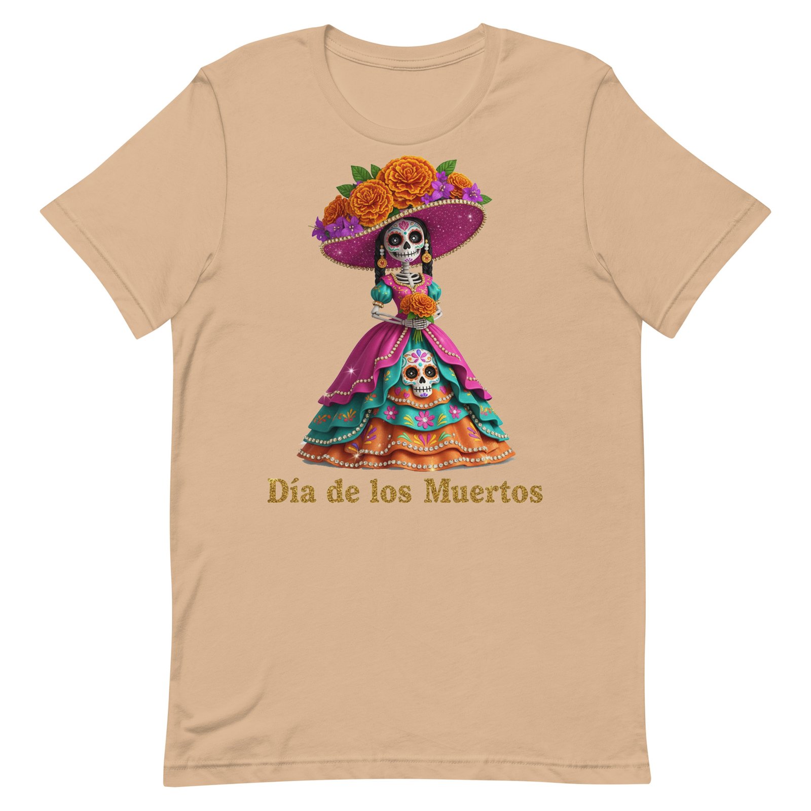 Dia de los Muertos Catrina Unisex t-shirt - Image 68