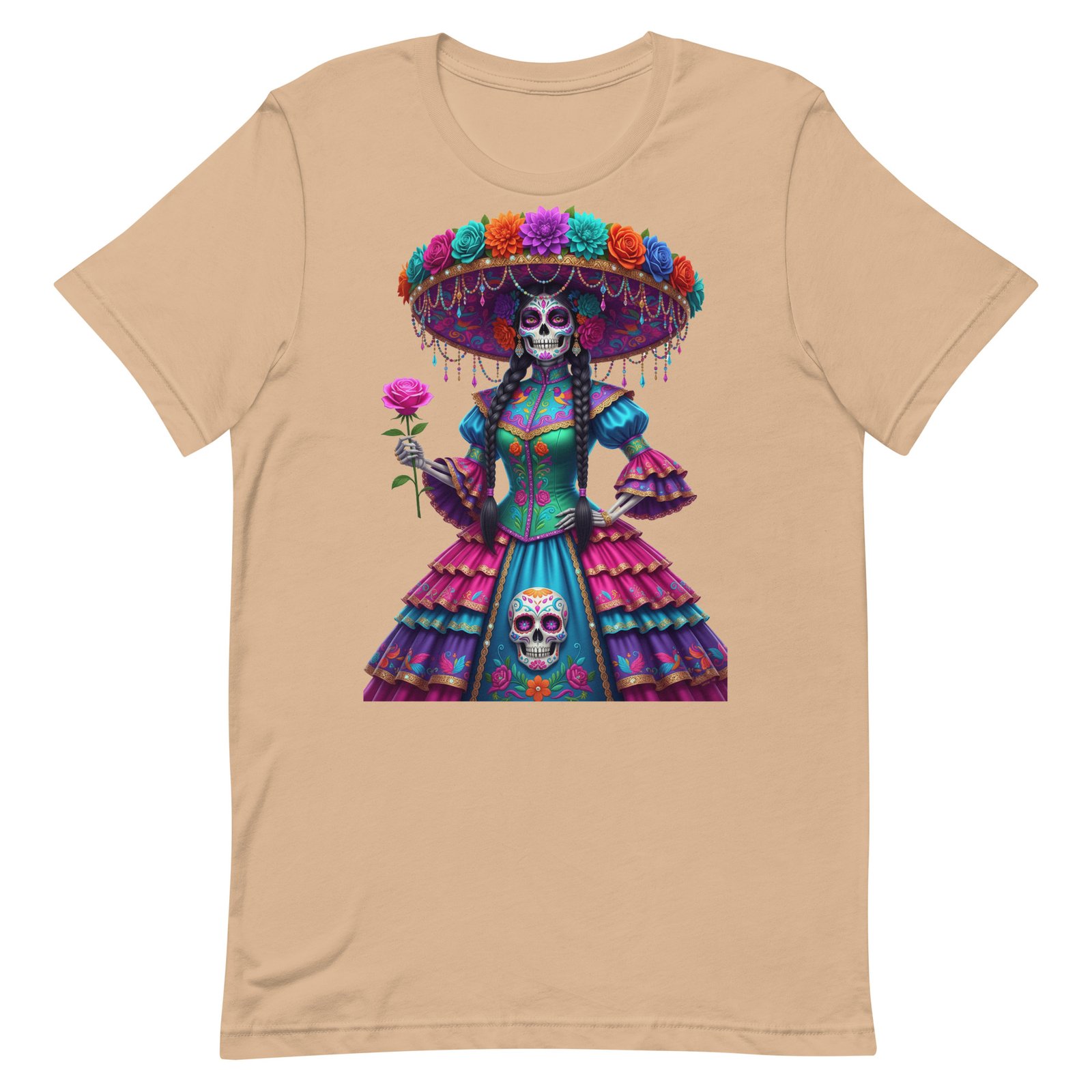 Catrina Dia de los Muertos Unisex t-shirt - Image 68
