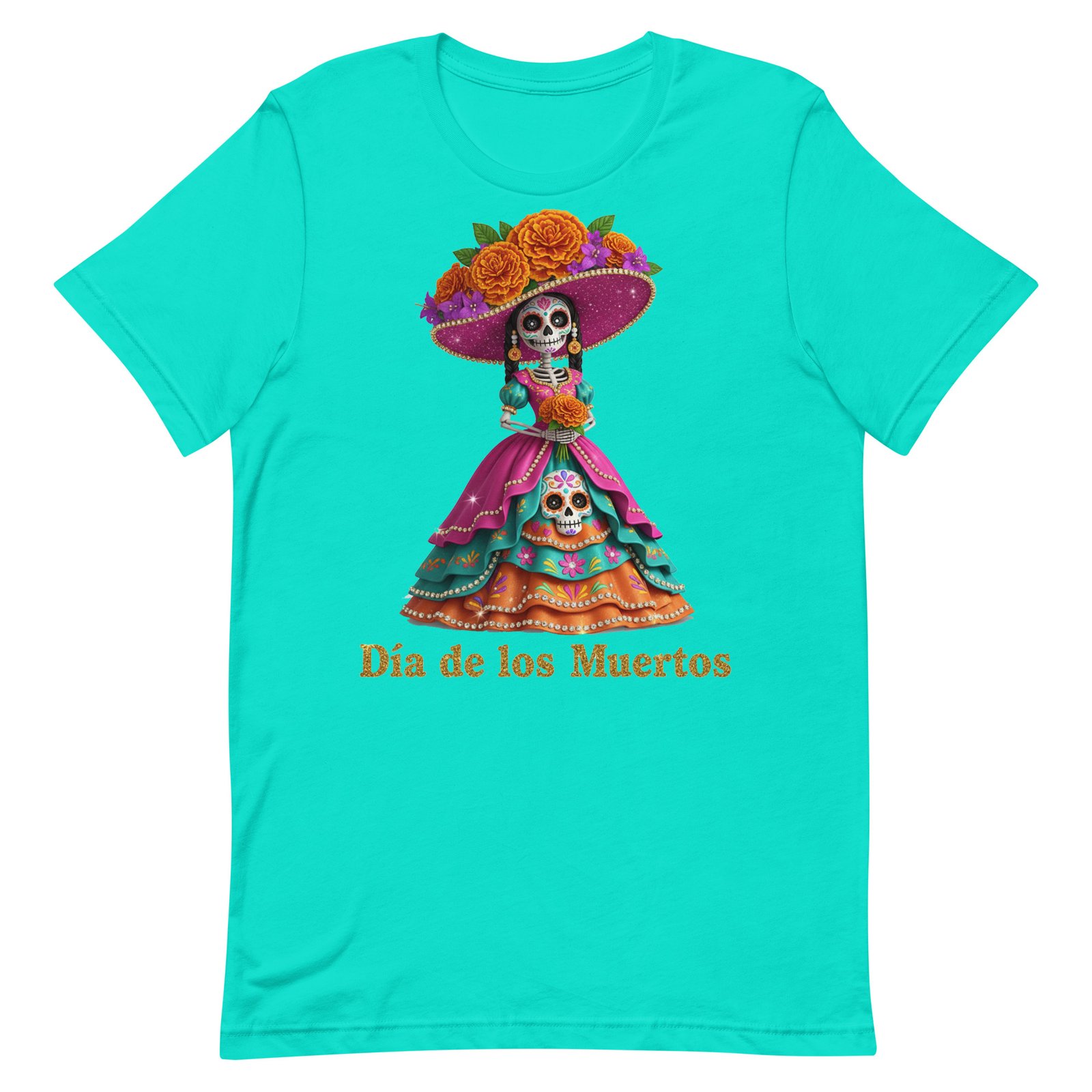 Dia de los Muertos Catrina Unisex t-shirt - Image 90