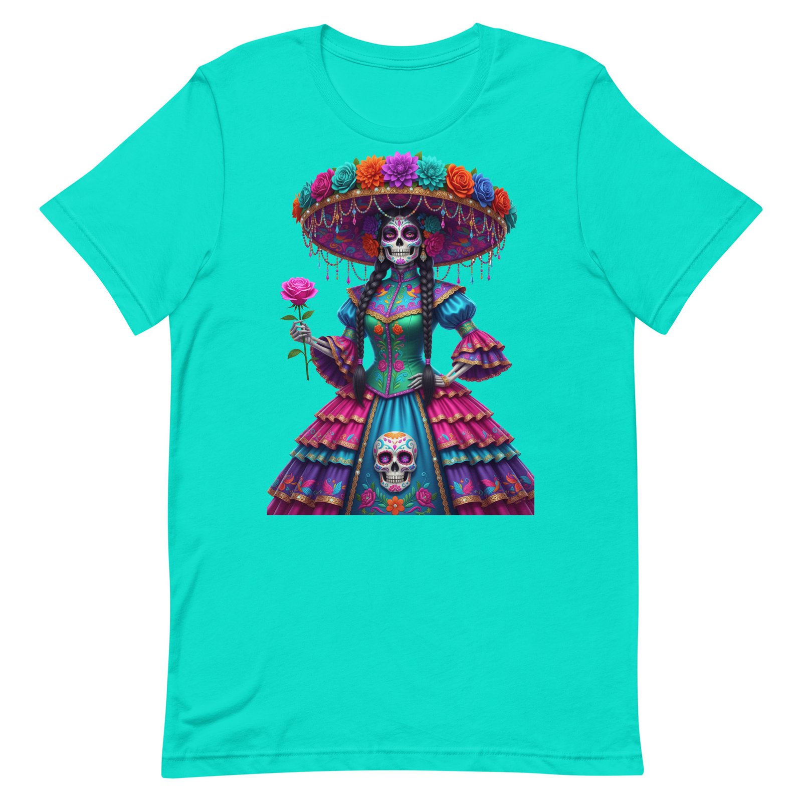 Catrina Dia de los Muertos Unisex t-shirt - Image 90