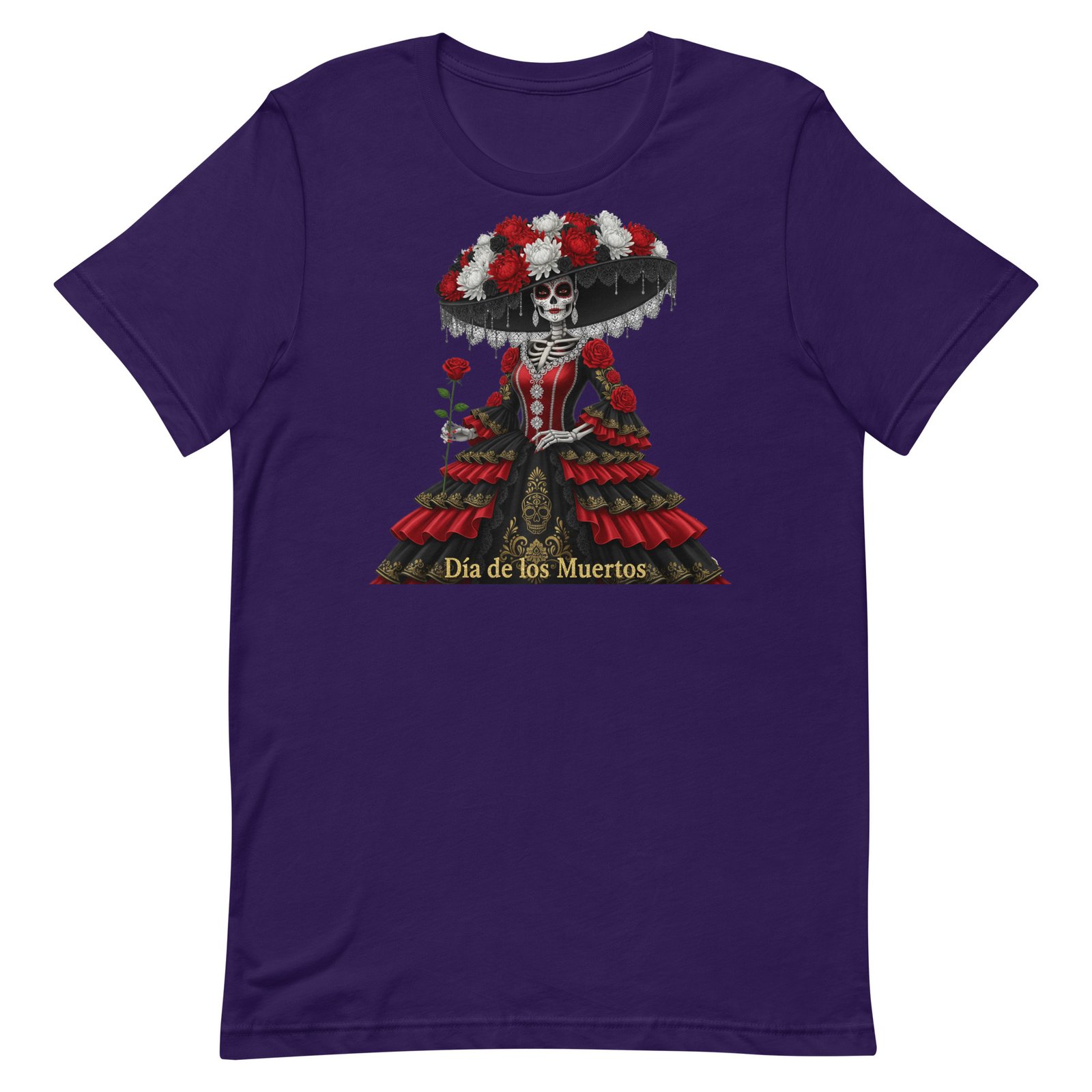Catrina Dia de los Muertos Unisex t-shirt - Image 78