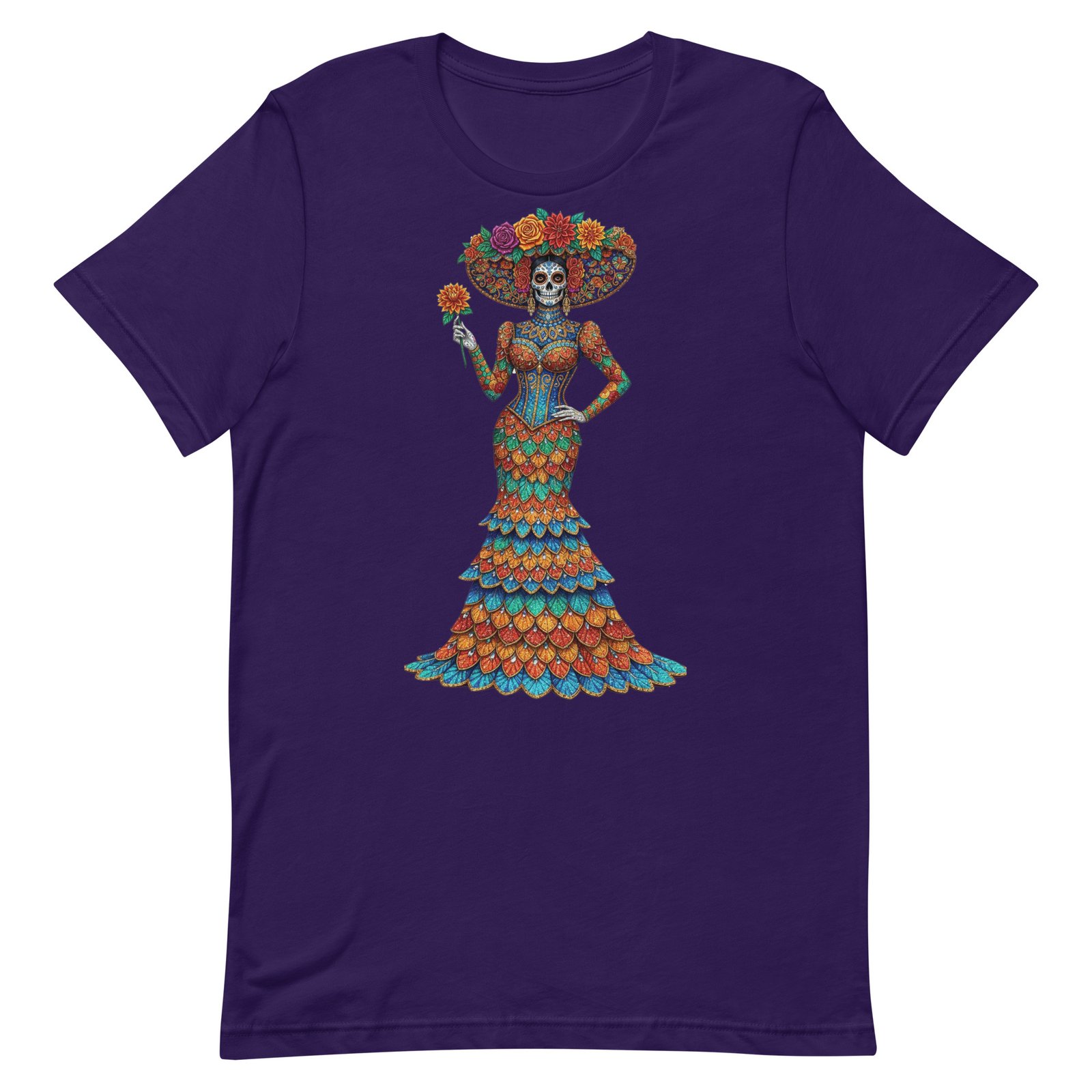 Catrina Dia de los Muertos Unisex t-shirt - Image 78