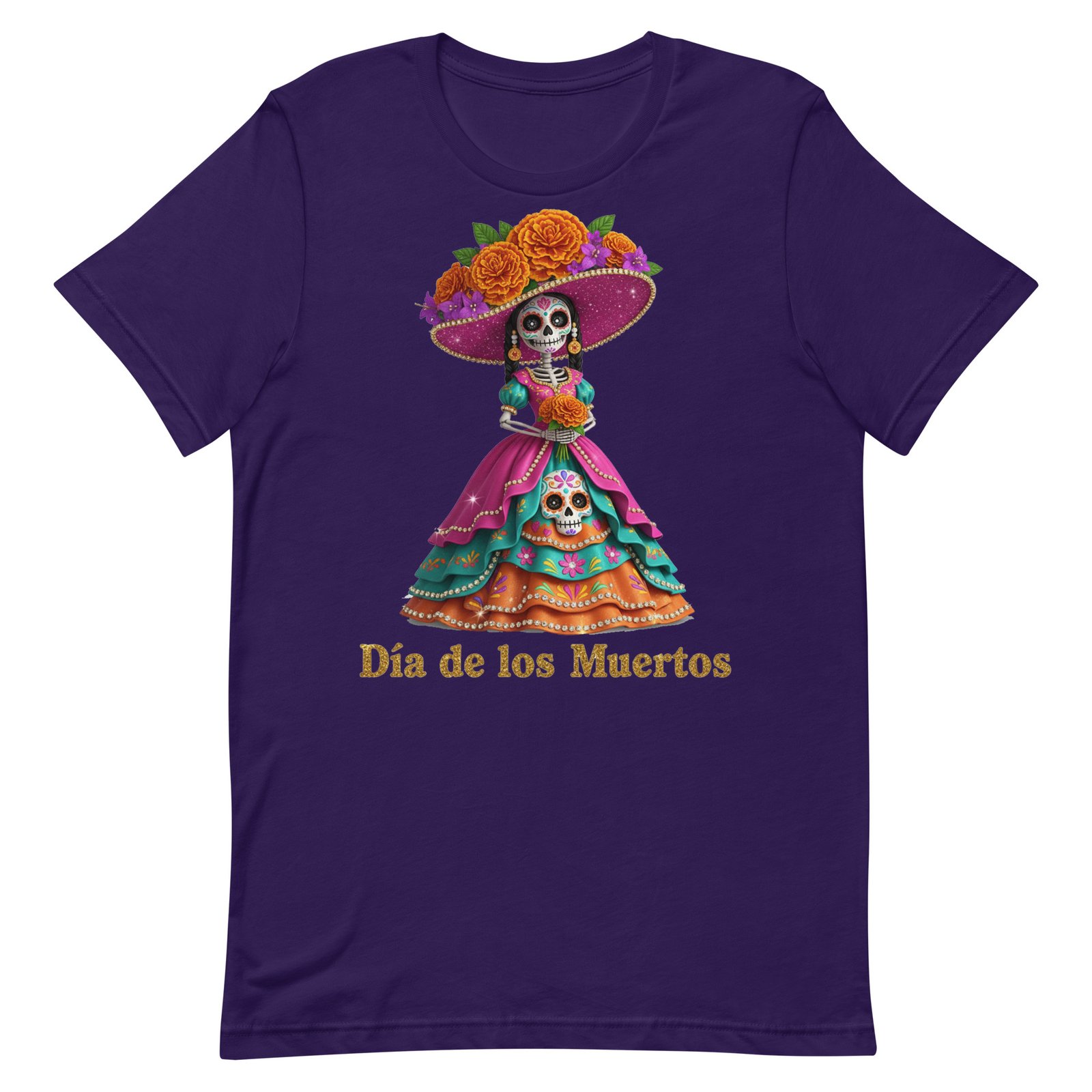 Dia de los Muertos Catrina Unisex t-shirt - Image 78