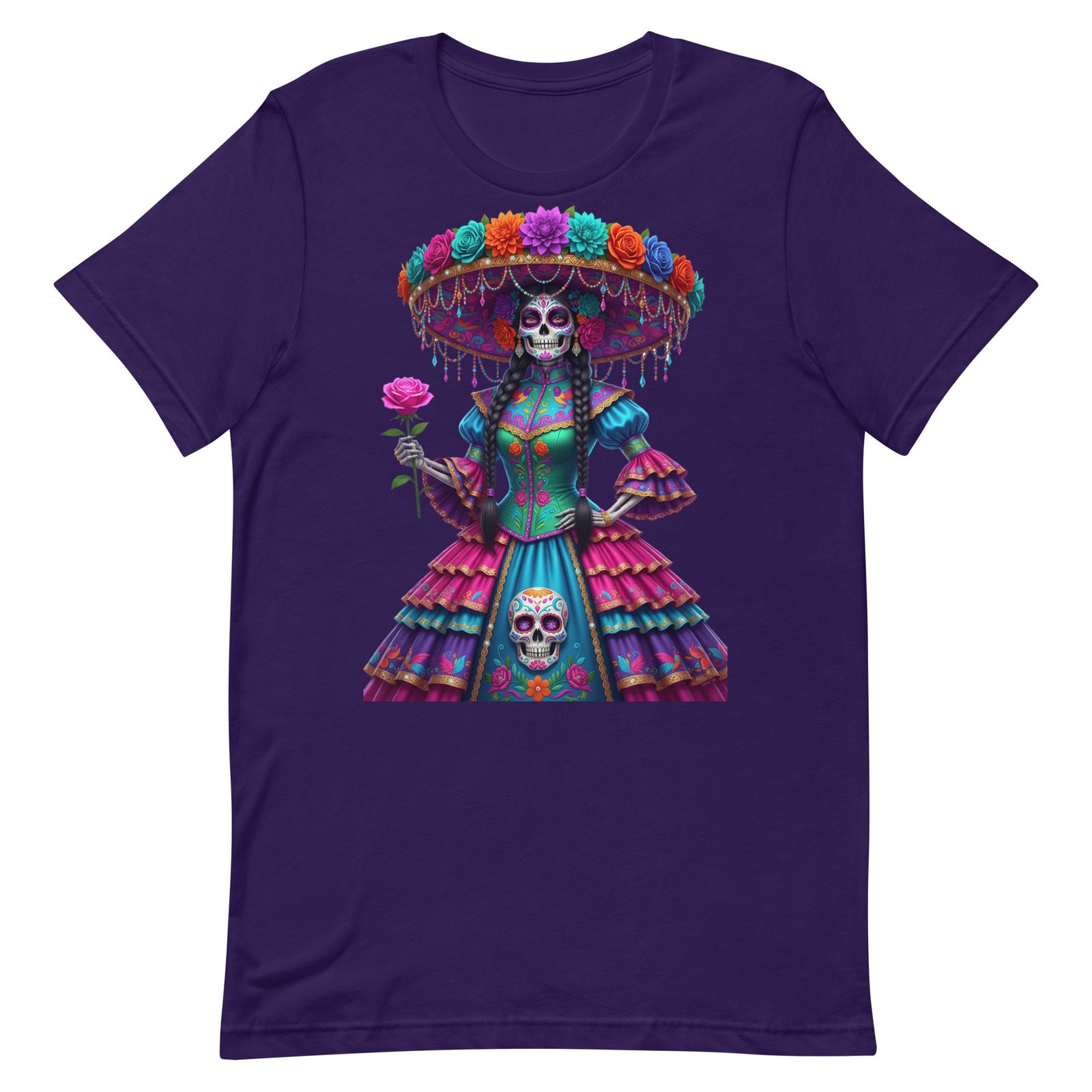 Catrina Dia de los Muertos Unisex t-shirt - Image 78