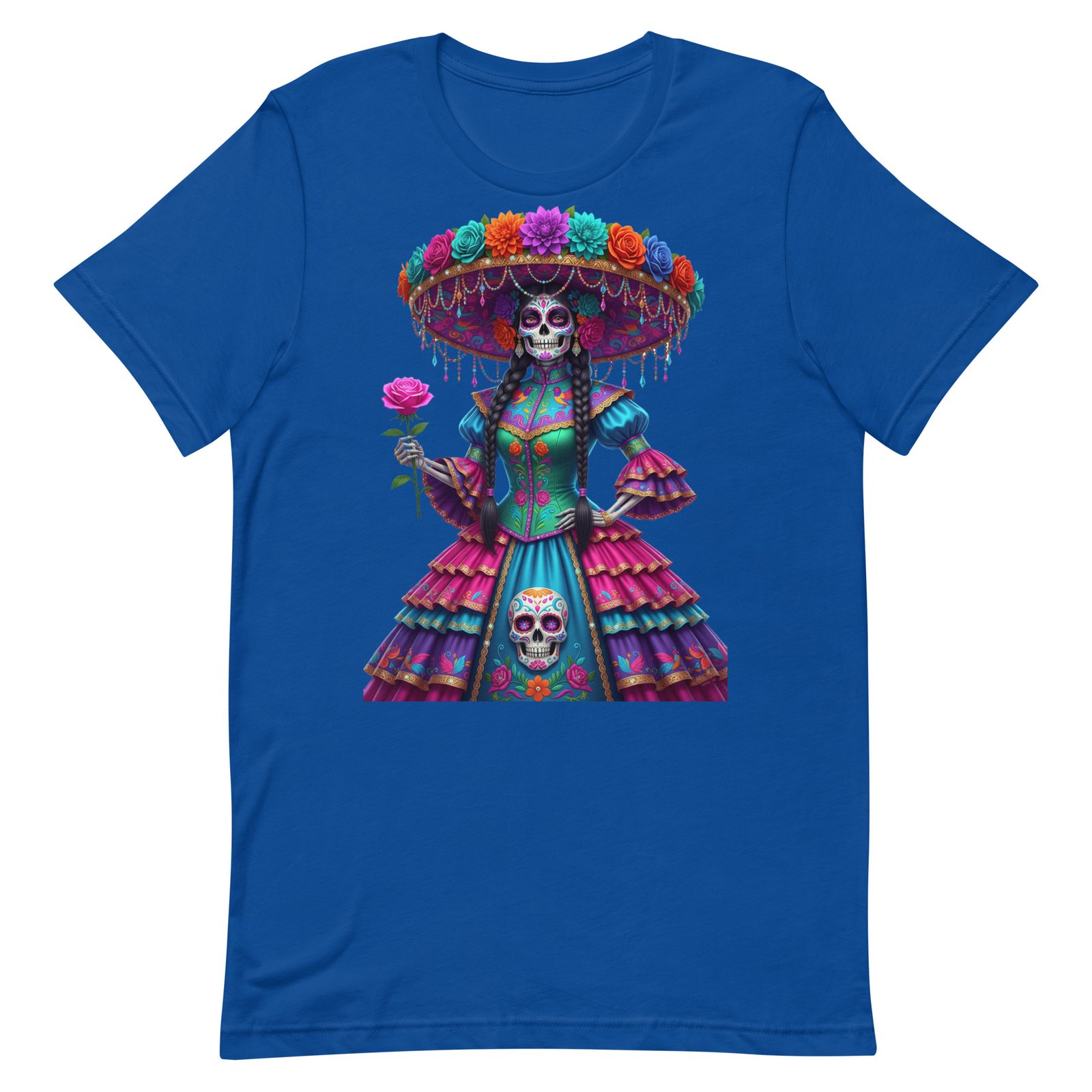 Catrina Dia de los Muertos Unisex t-shirt - Image 70