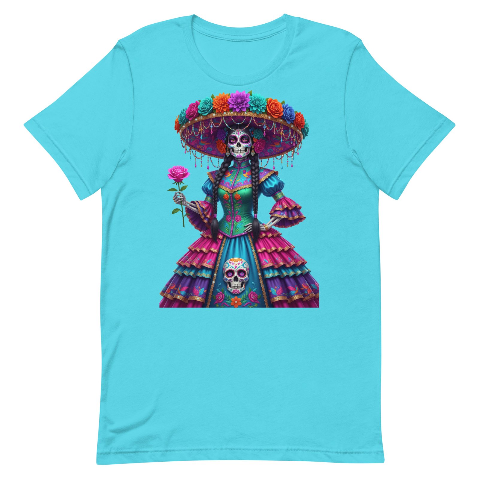 Catrina Dia de los Muertos Unisex t-shirt - Image 84