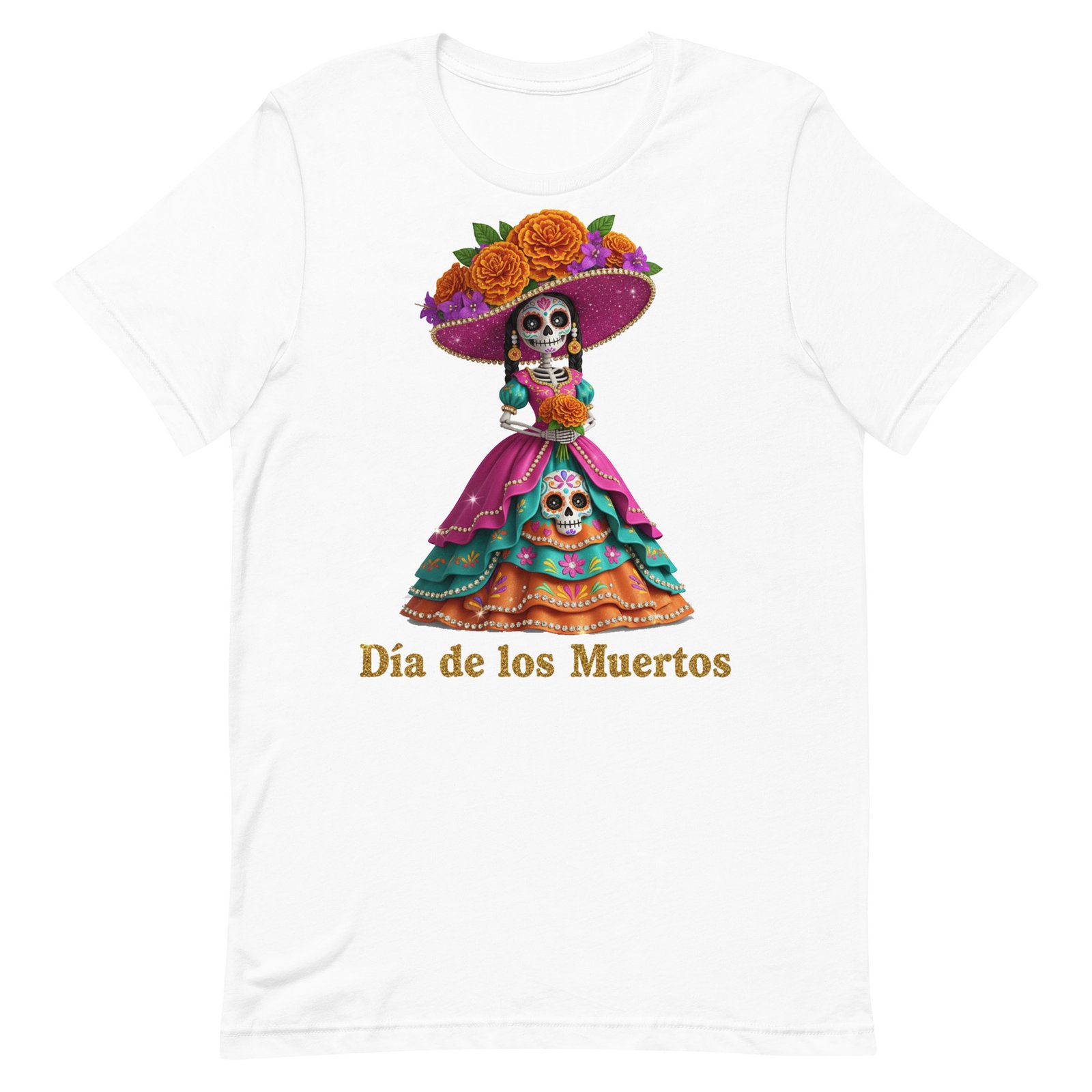 Dia de los Muertos Catrina Unisex t-shirt - Image 72