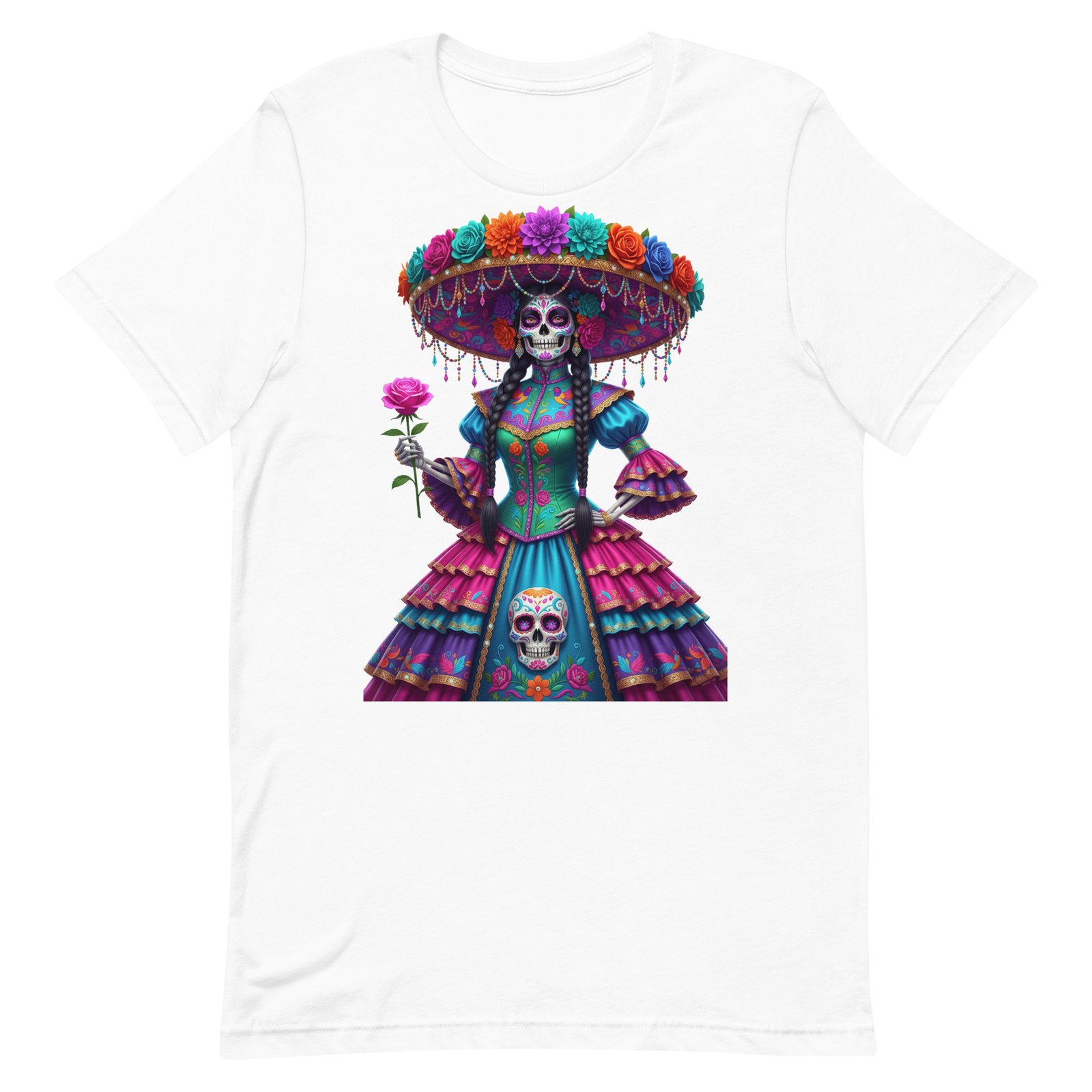 Catrina Dia de los Muertos Unisex t-shirt - Image 72