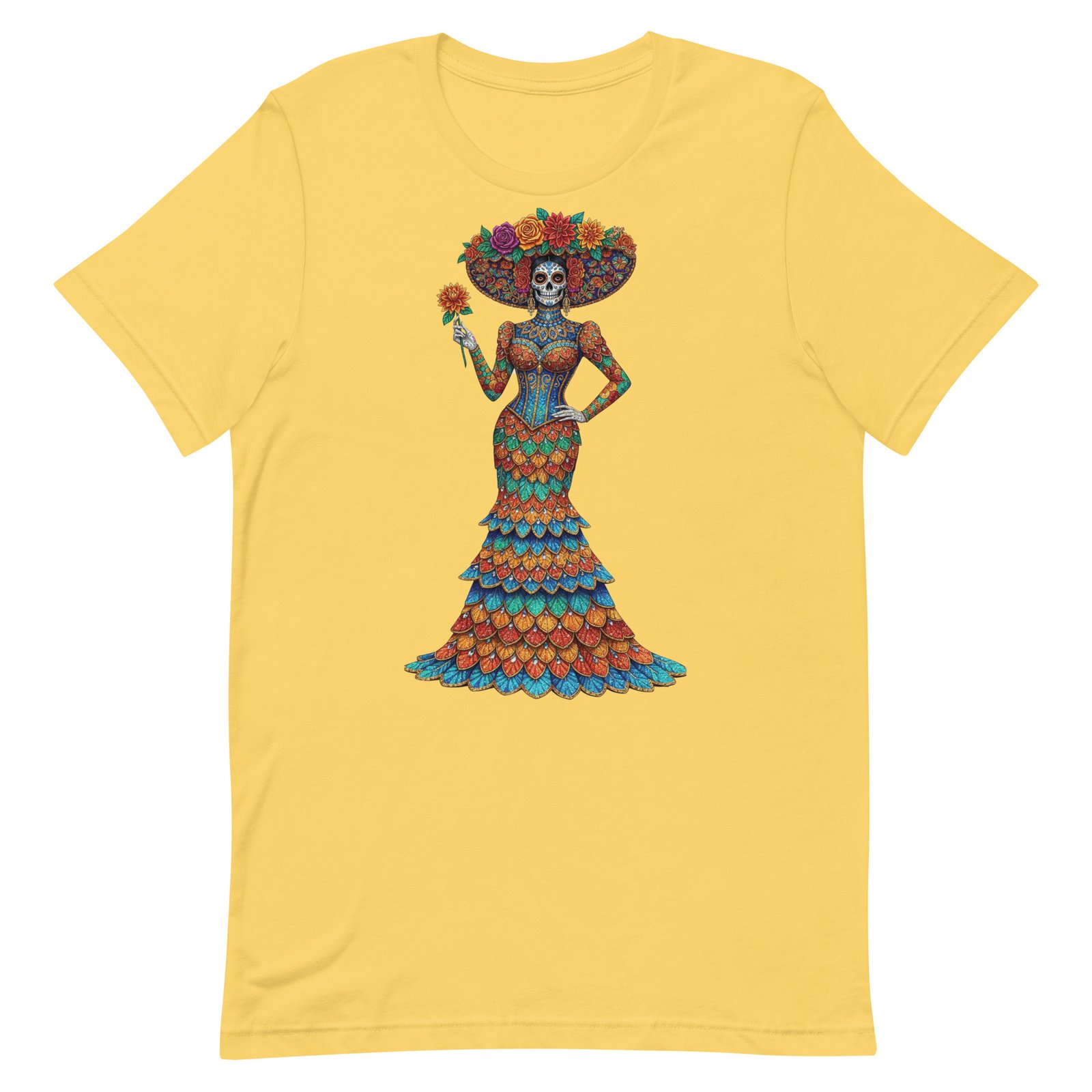 Catrina Dia de los Muertos Unisex t-shirt - Image 73