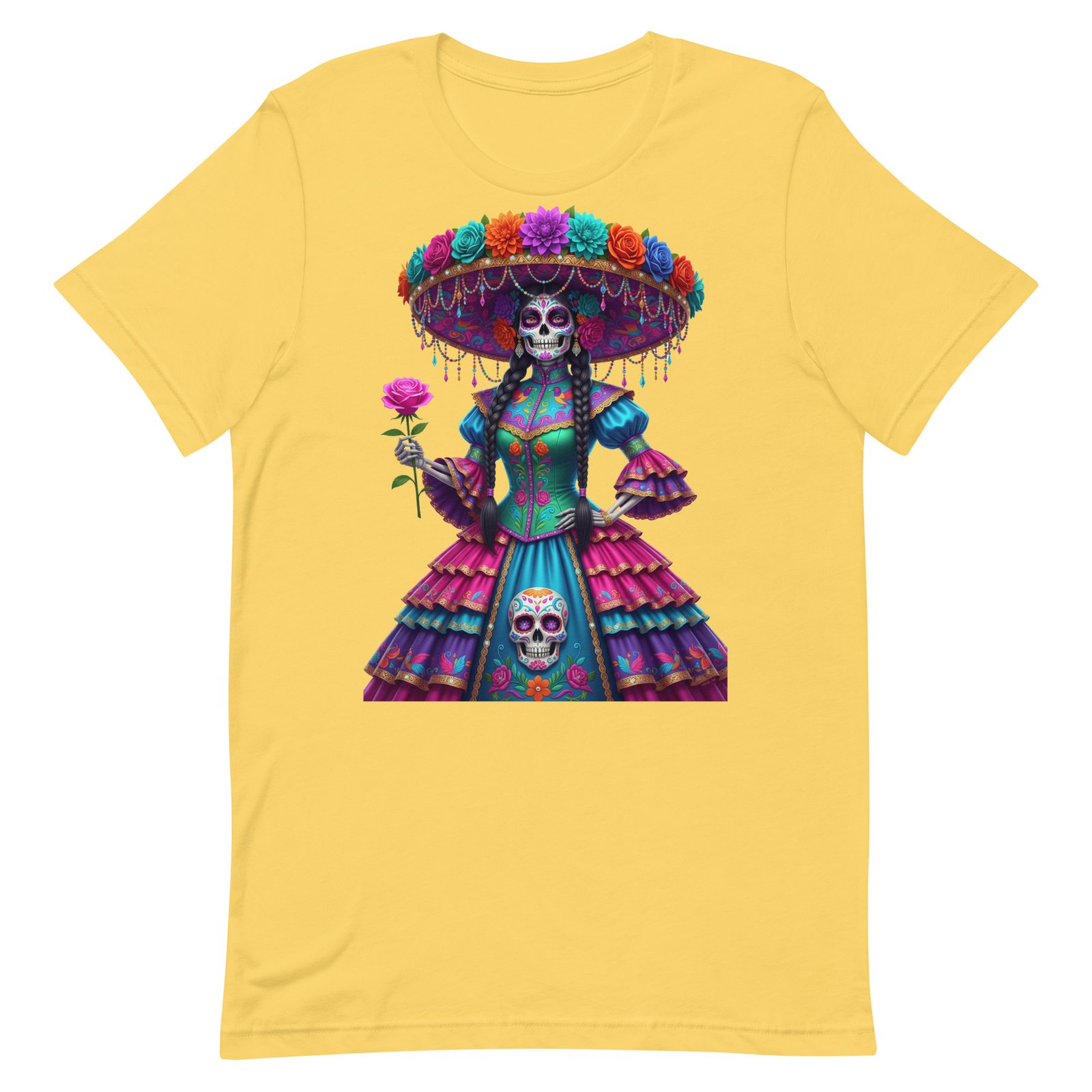 Catrina Dia de los Muertos Unisex t-shirt - Image 73