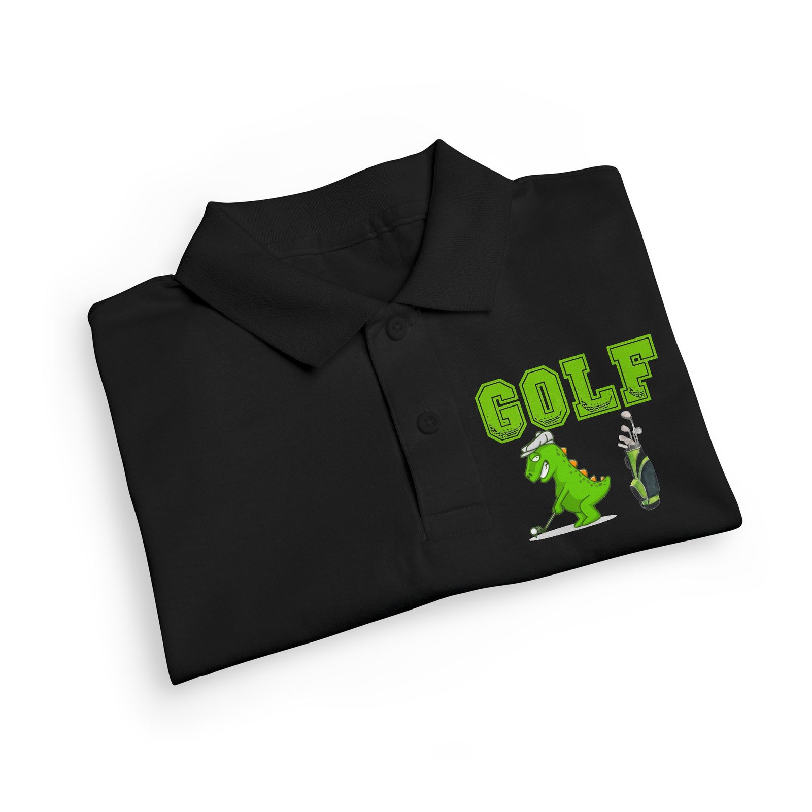 Kids' Golf Polo with Dinosaur Design - Image 9