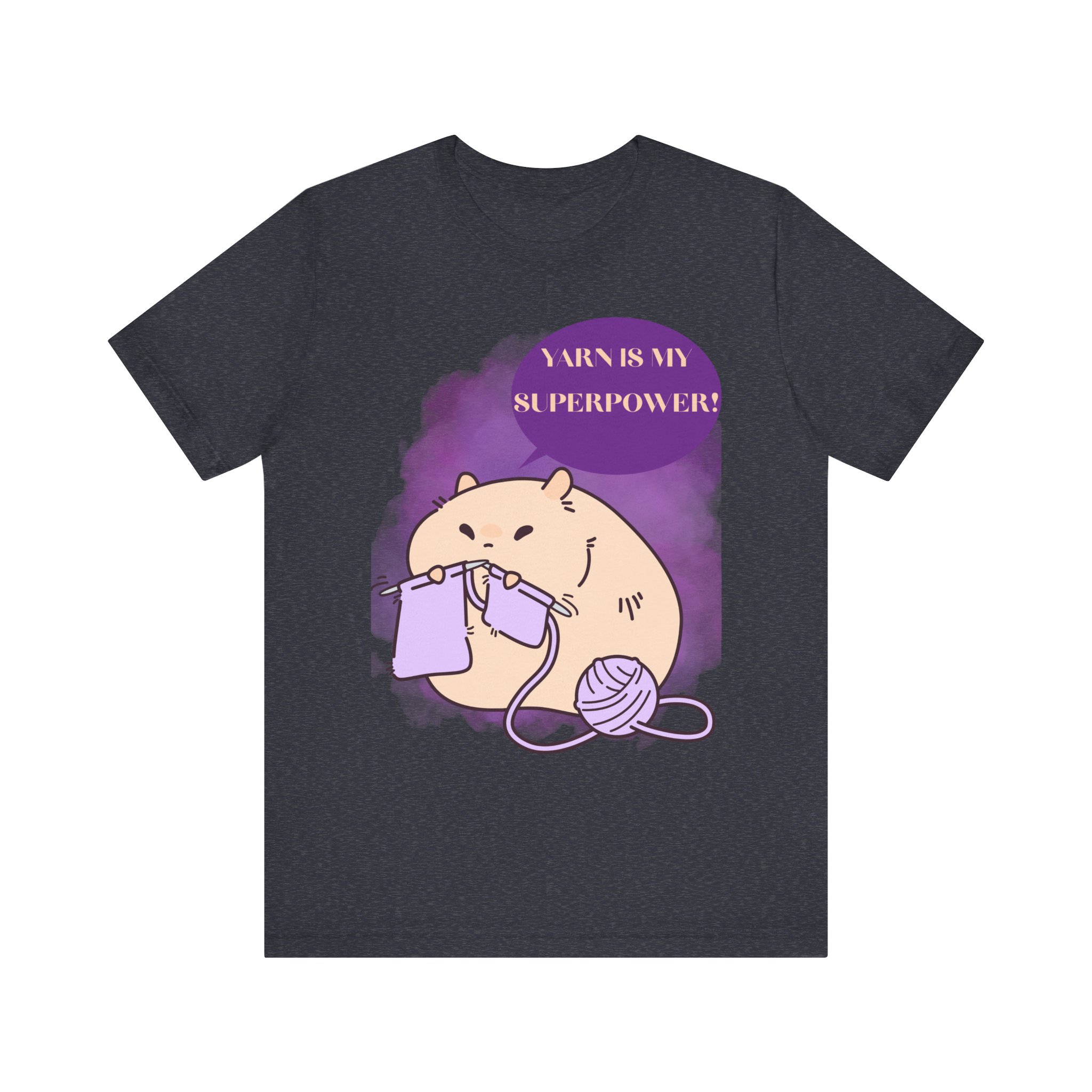 Yarn is my superpower! Crafty Knitting Superpower Tee for Crafters - Image 55
