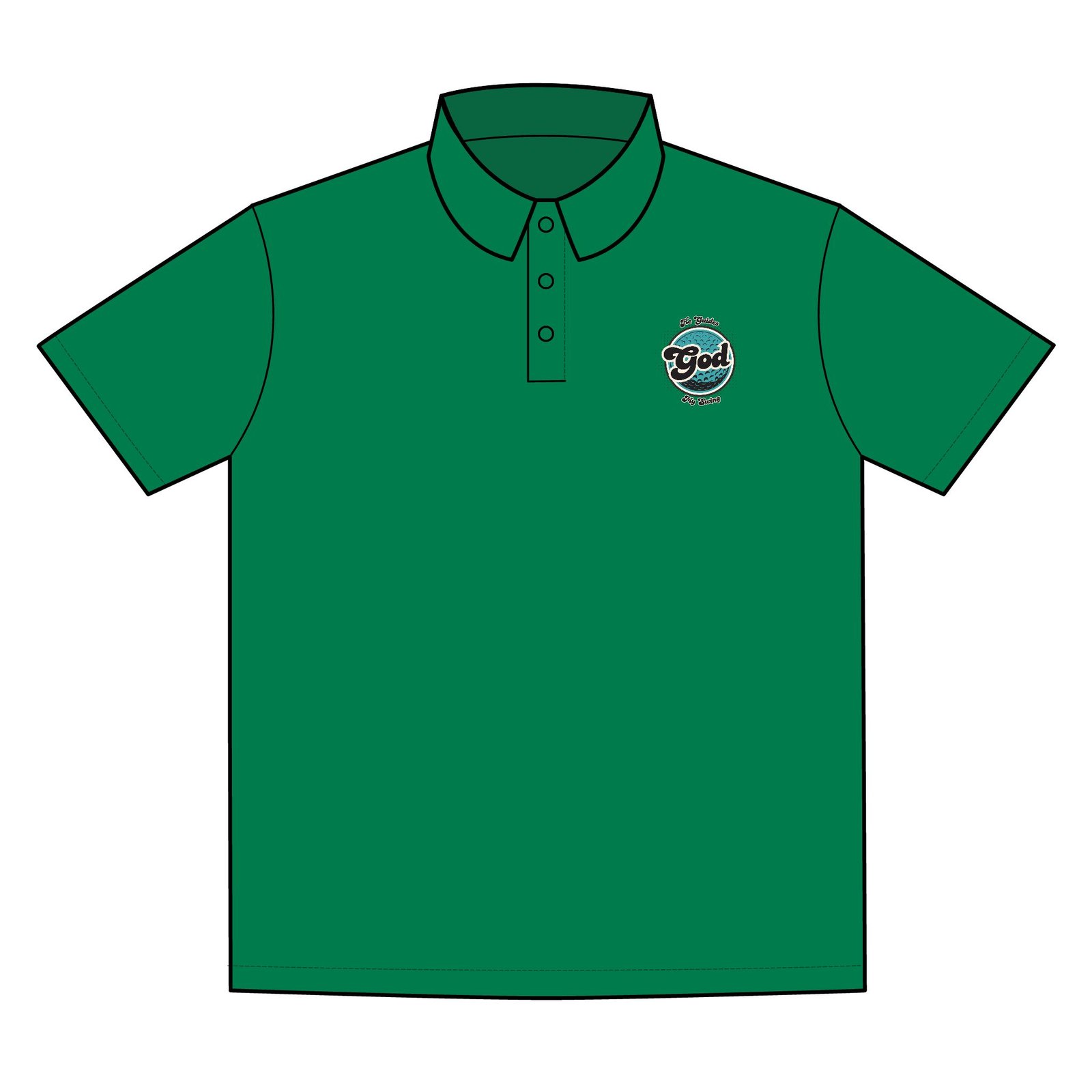 Golf, God, He guides my swing, Sporty Polo Shirt for Active Lifestyle - Image 6