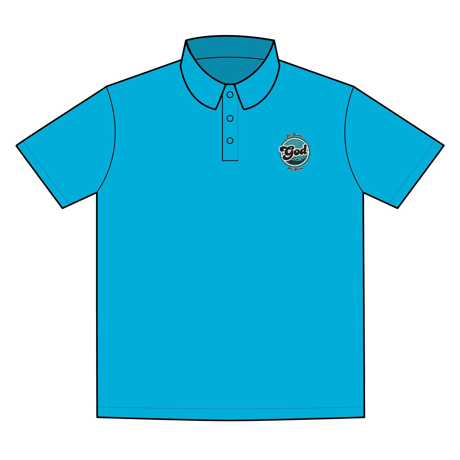 Golf, God, He guides my swing, Sporty Polo Shirt for Active Lifestyle - Image 8