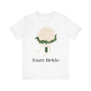 Team Bride T-Shirt, Wedding Party Tee, Bridal Shower Gift, Matching Attire for Bridesmaids, Casual Wedding Celebration Shirt