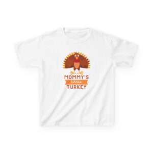 Mommy's Little Turkey Kids Tee - Thanksgiving Gift, Holiday Apparel, Cute Kids Clothing, Family Gathering, Kid's Casual Wear