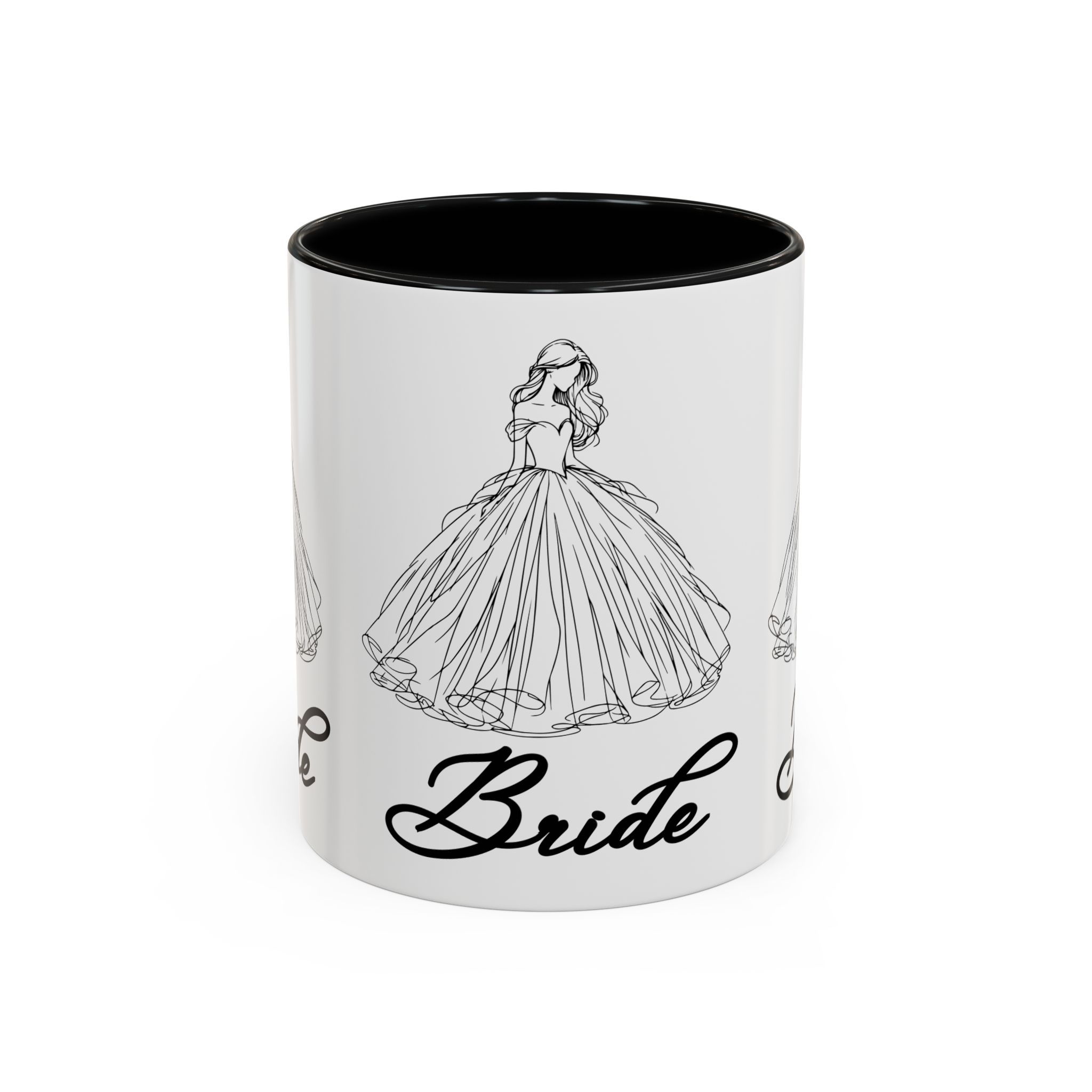 Bride Mug | Elegant Wedding Dress Design | Bridal Shower Gift & Keepsake