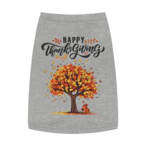 Matching C-Thanksgiving Pet Tank Top, Dog Shirt, Fall Apparel, Cute Dog Clothes, Pumpkin Spice Season