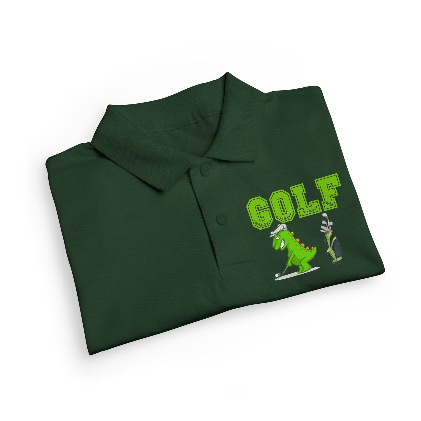 Kids' Golf Polo with Dinosaur Design - Image 37